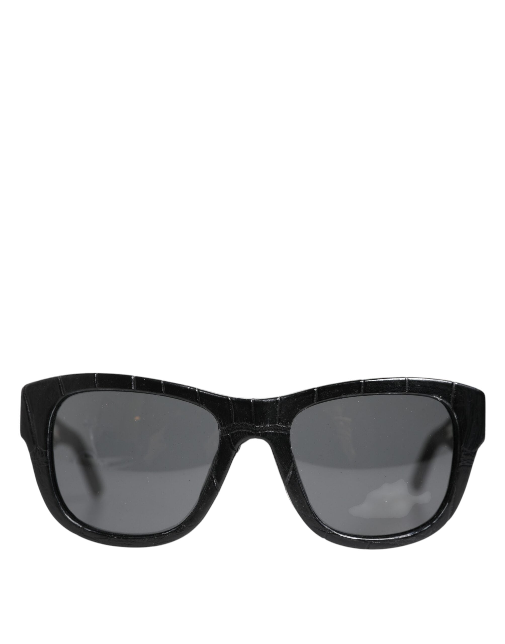 Dolce & Gabbana DG4177 Sunglasses with leather frames and tinted lenses-2