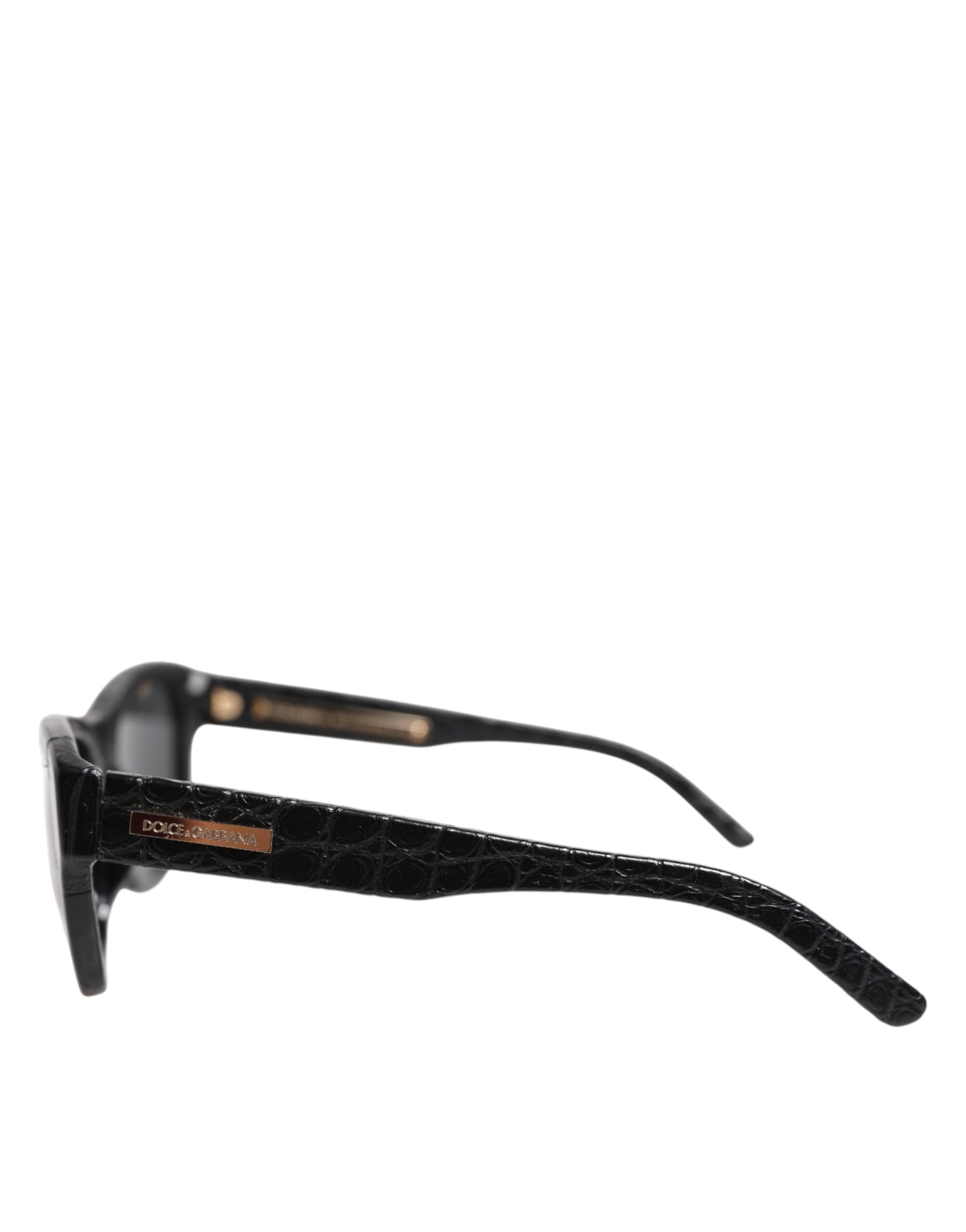 Dolce & Gabbana DG4177 Sunglasses with leather frames and tinted lenses-4