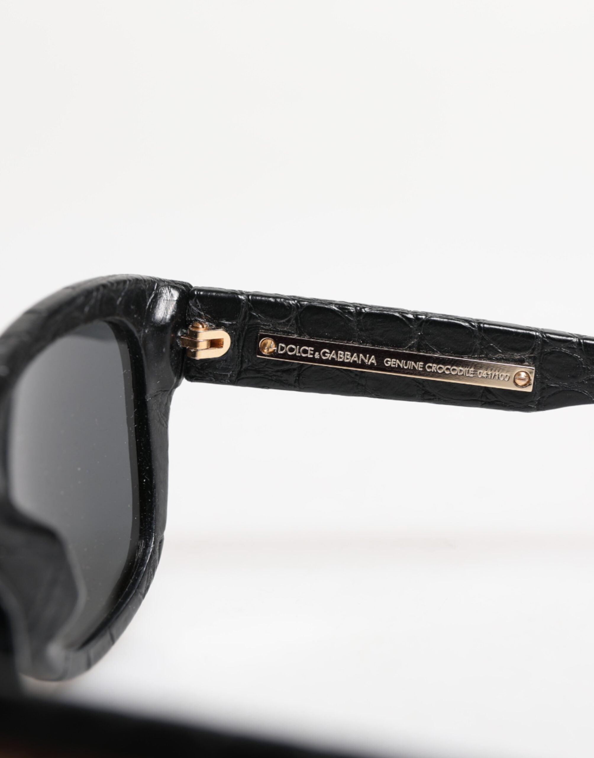 Dolce & Gabbana DG4177 Sunglasses with leather frames and tinted lenses-7