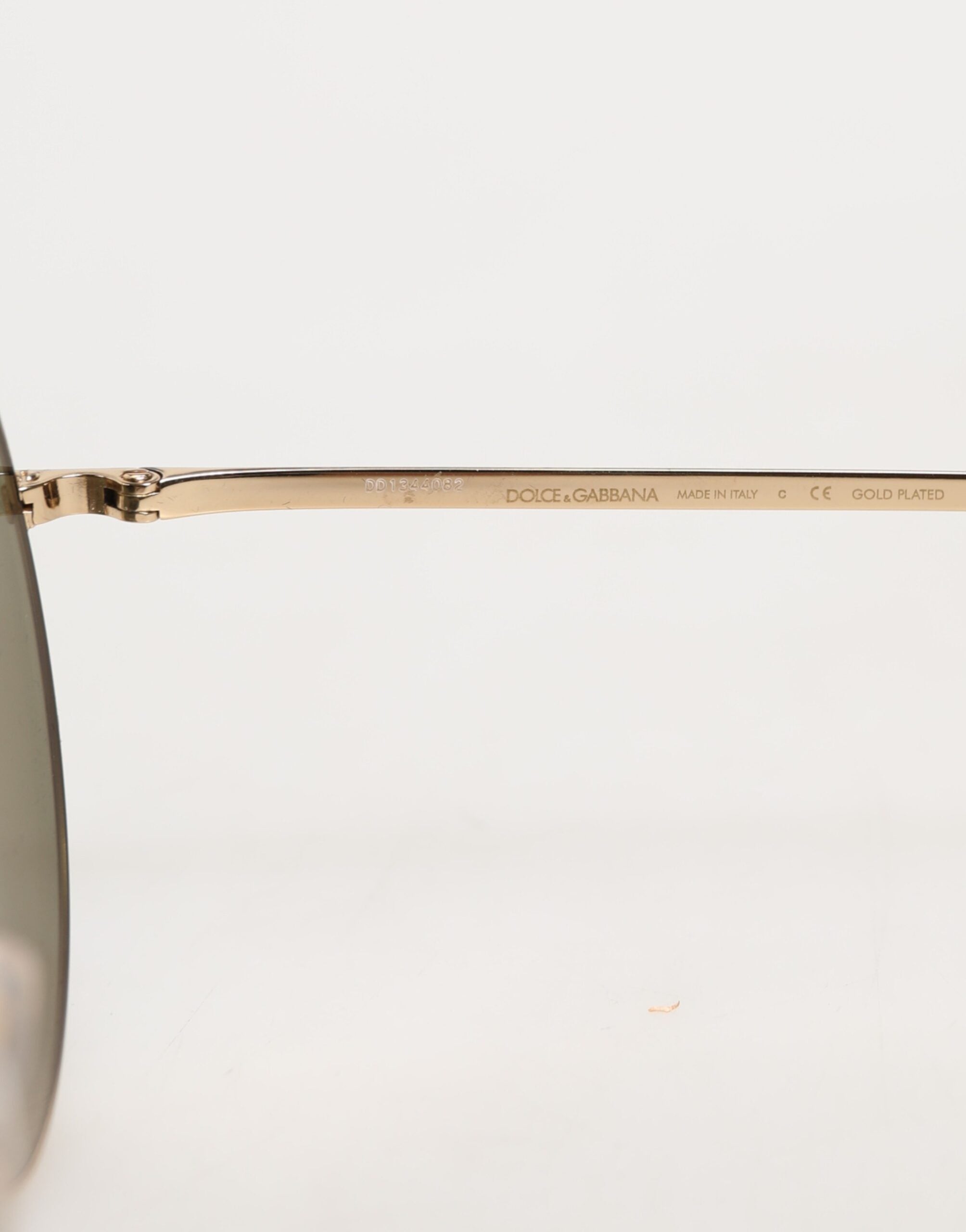 Dolce & Gabbana Goldene Metall-Sonnenbrille im Rundstil-5