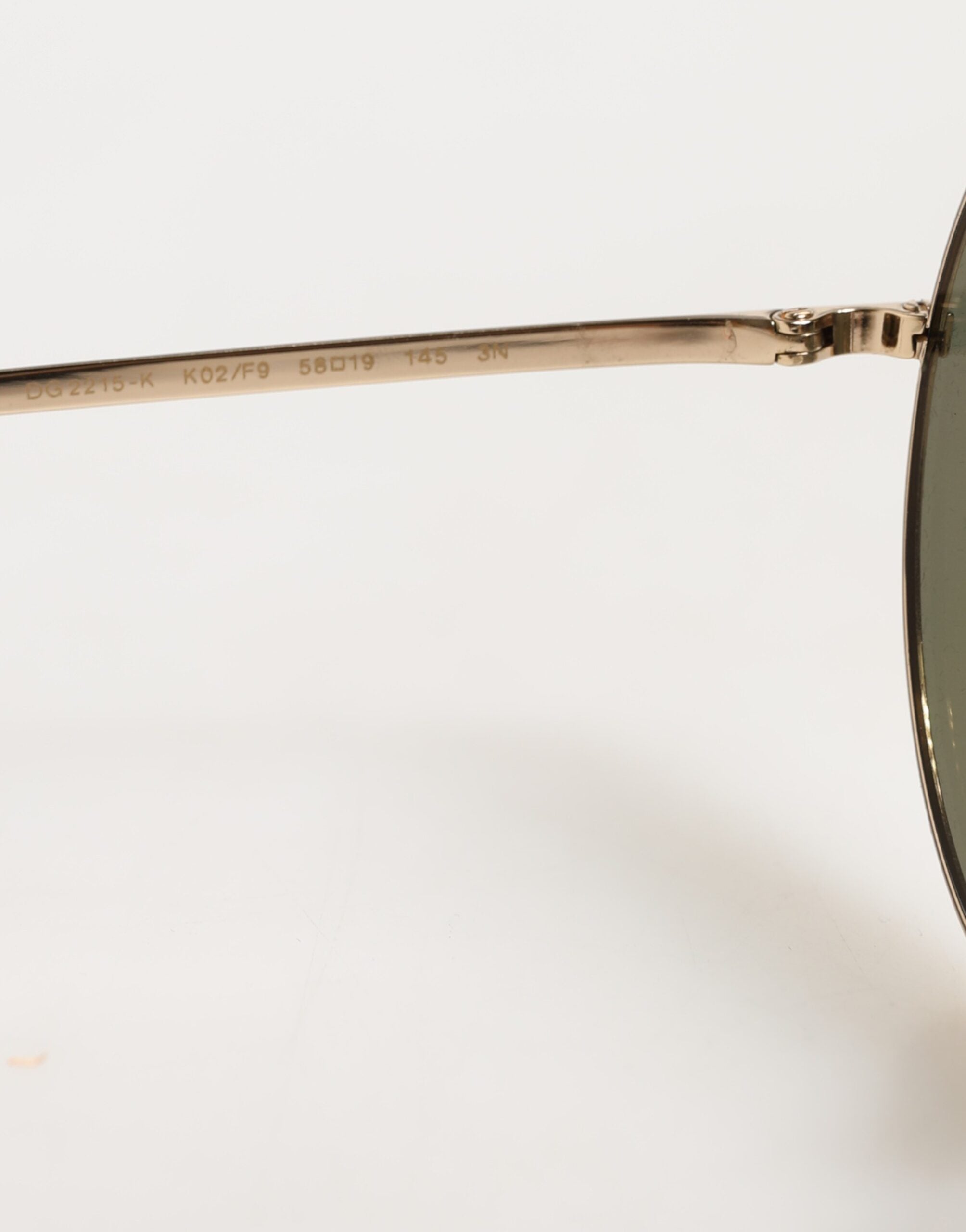 Dolce & Gabbana Goldene Metall-Sonnenbrille im Rundstil-6