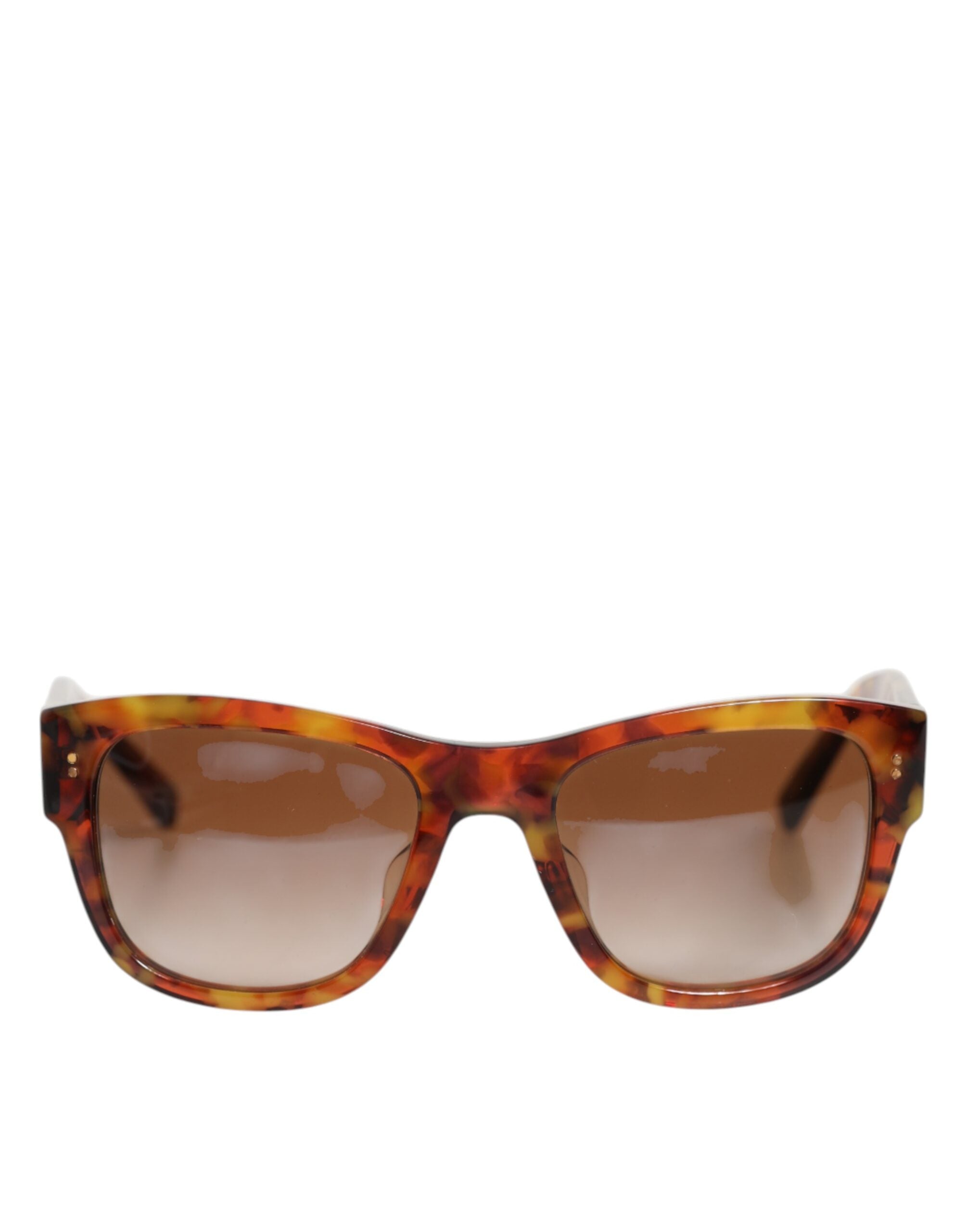 Gafas de sol Dolce & Gabbana DG4338F en marrón habana con montura completa y lentes redondas-1