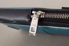 Bolso bandolera de piel azul Dolce & Gabbana con ranura para tarjetas y bolsillo para teléfono móvil-7