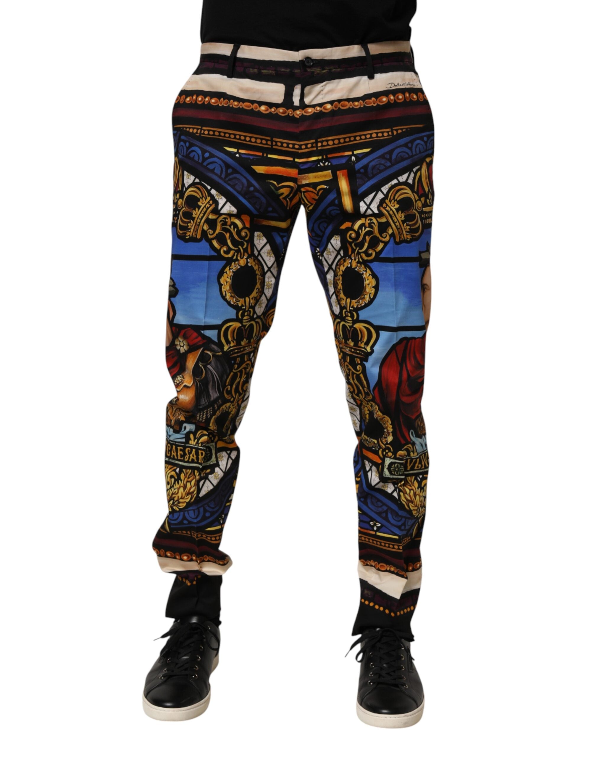Dolce & Gabbana Hose mit Julius-Caesar-Print in Multicolor-1