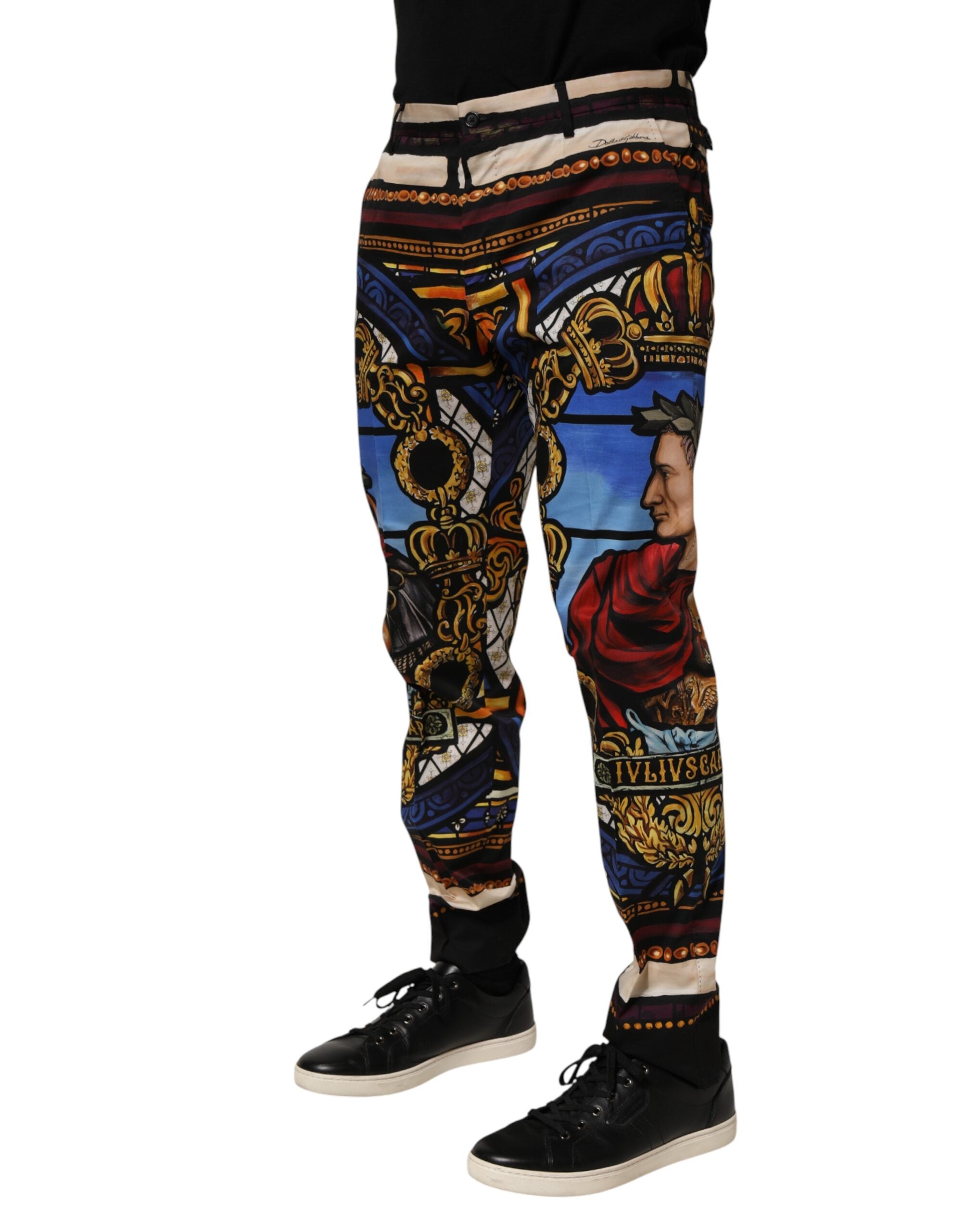 Dolce & Gabbana Hose mit Julius-Caesar-Print in Multicolor-3