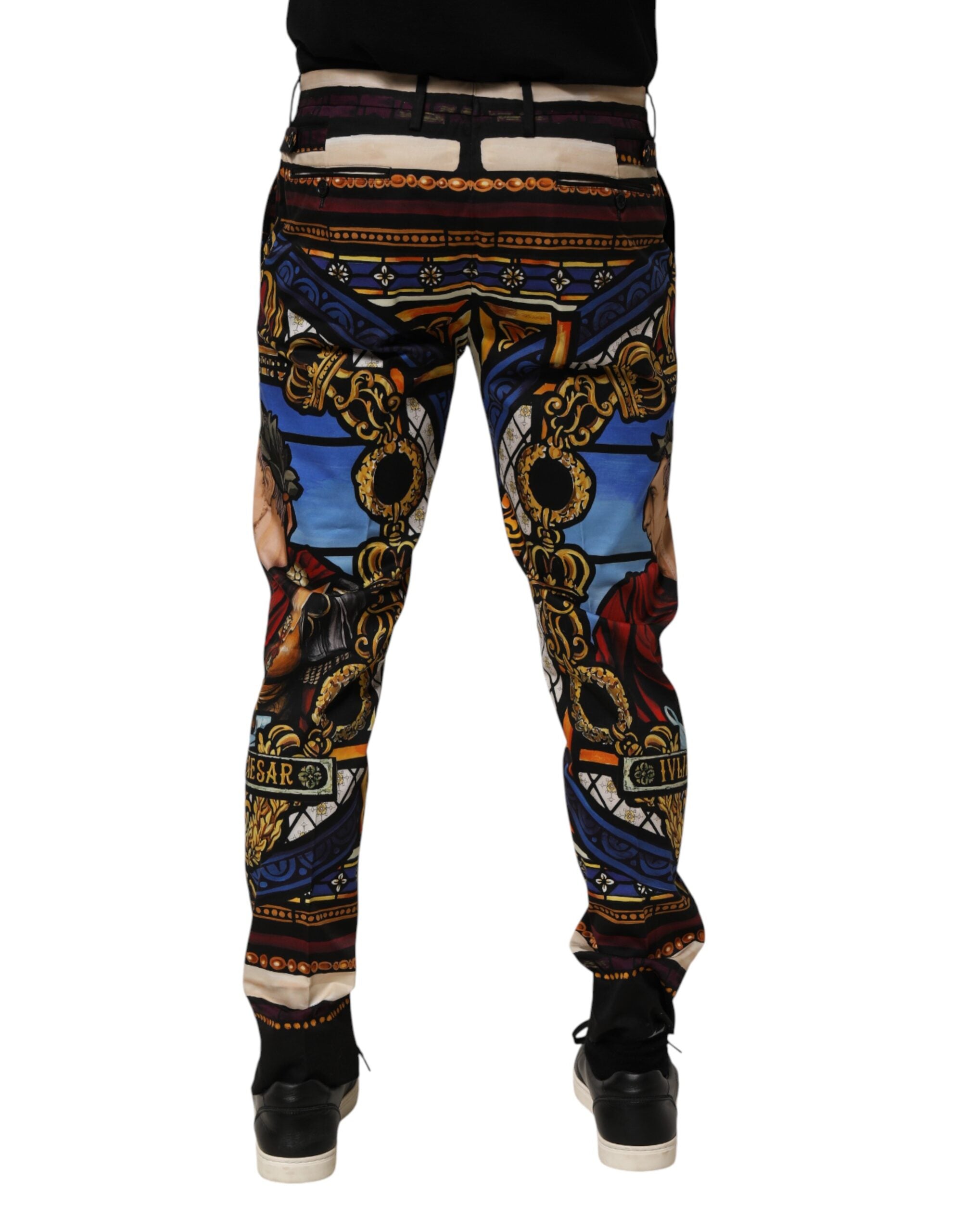 Dolce & Gabbana Hose mit Julius-Caesar-Print in Multicolor-4
