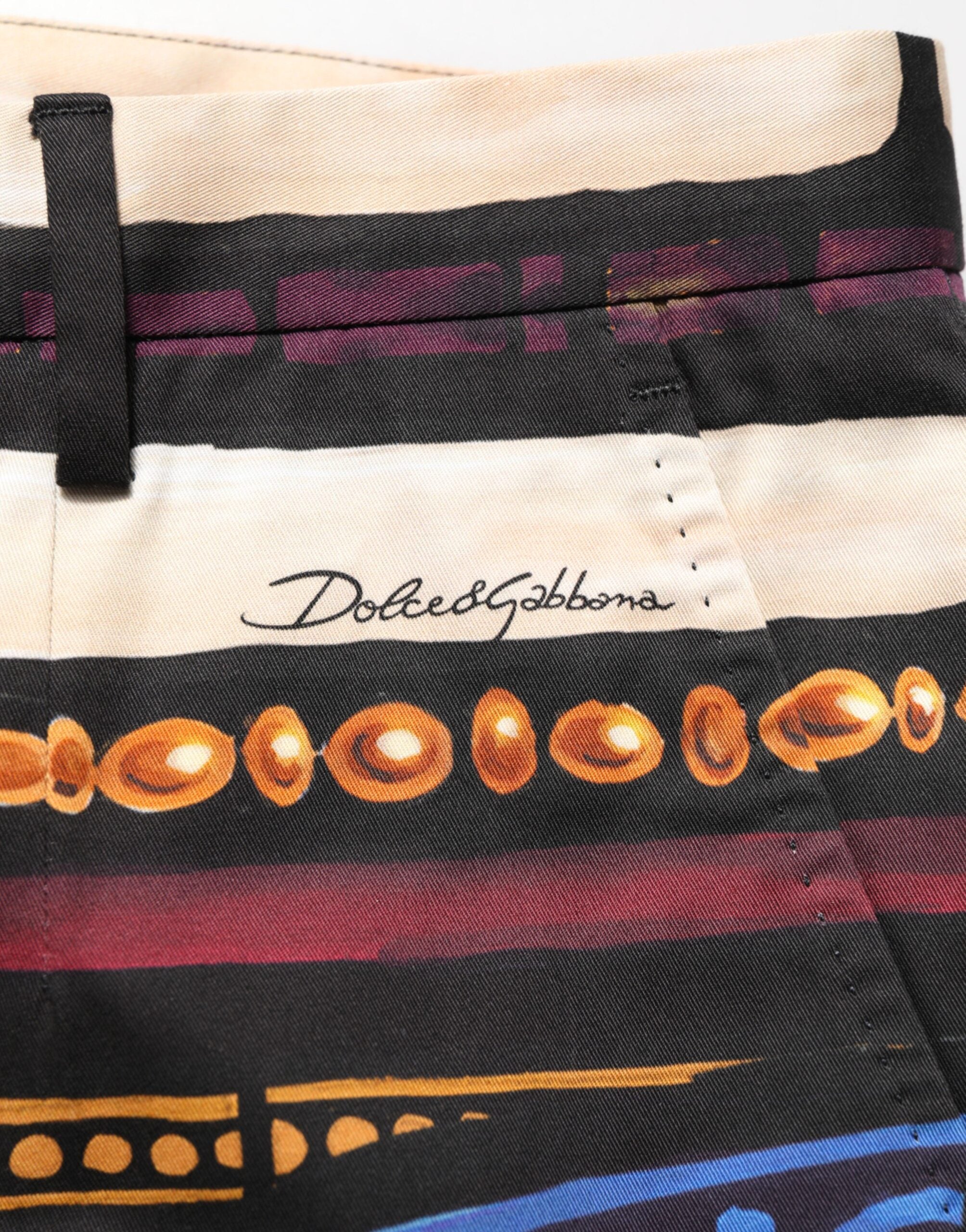 Dolce & Gabbana Hose mit Julius-Caesar-Print in Multicolor-6