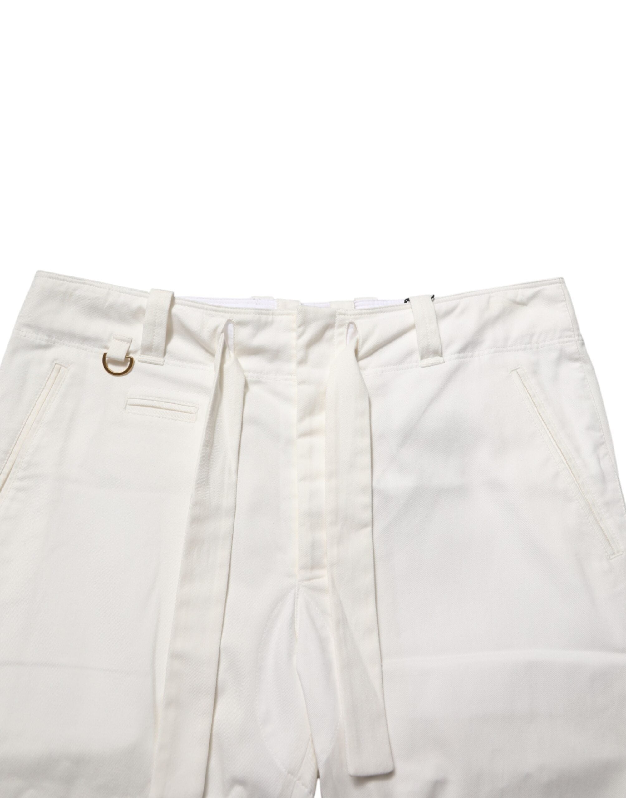 Dolce & Gabbana Weiße Baumwoll-Stretch-Crops-5