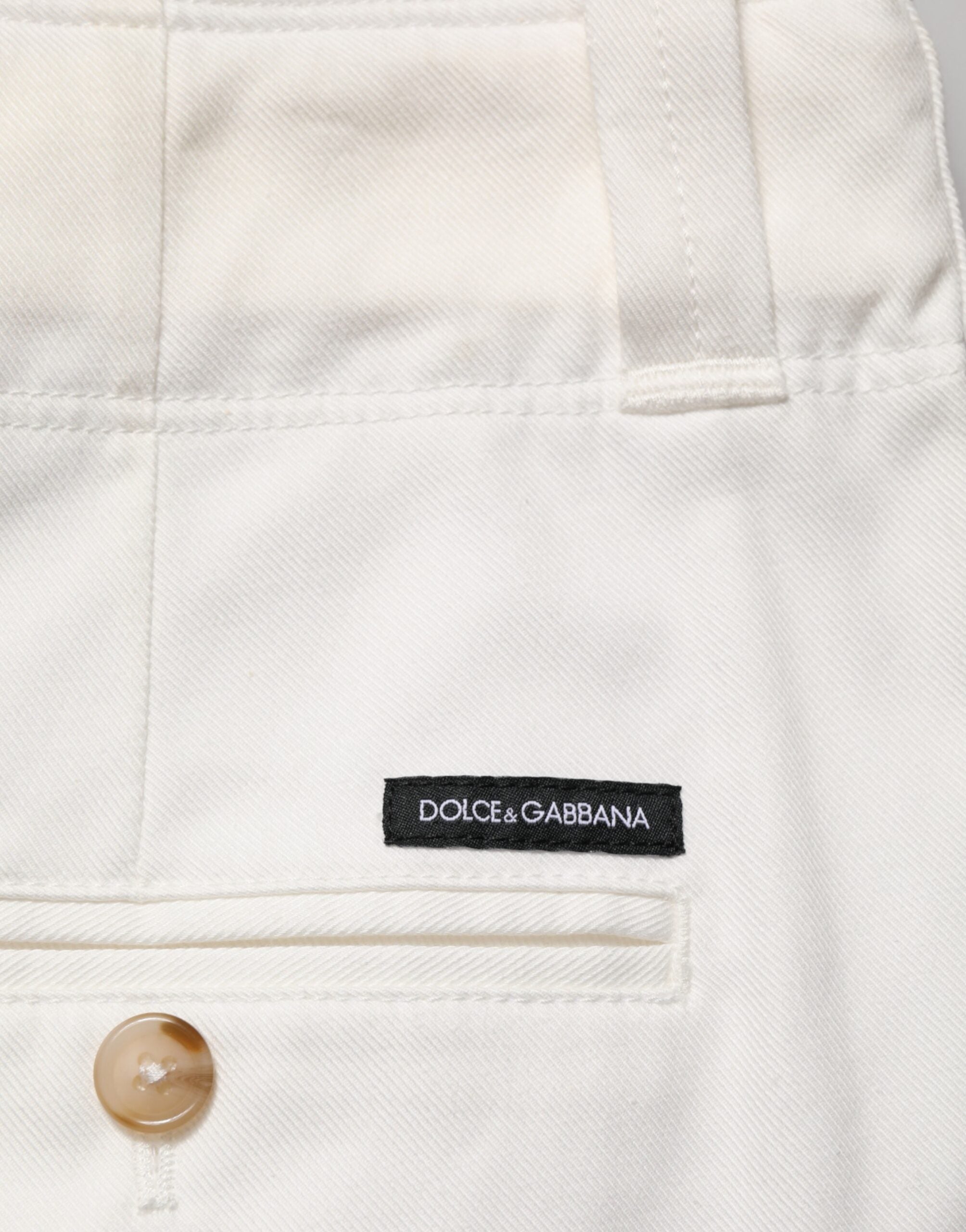Dolce & Gabbana Weiße Baumwoll-Stretch-Crops-6
