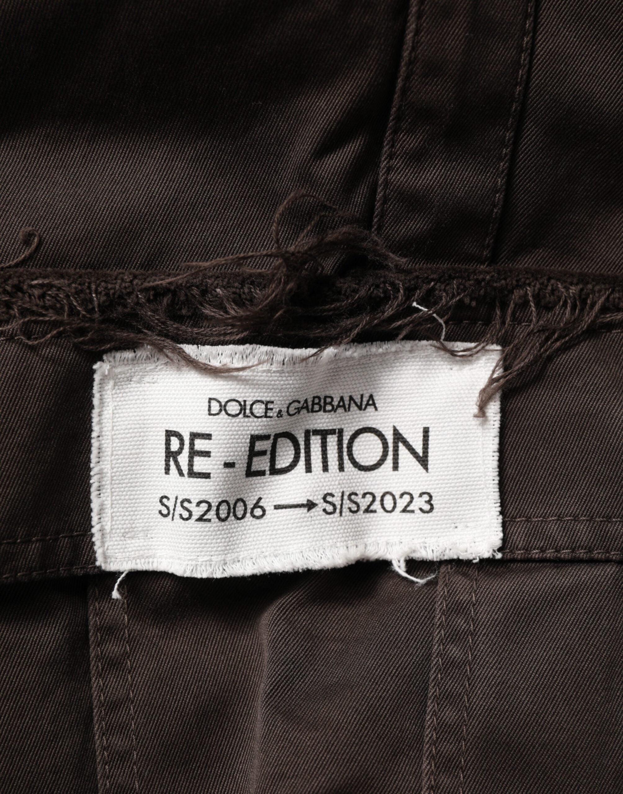 Dolce & Gabbana Braune Re-Edition Baumwoll-Cargo-Hose für Herren-6