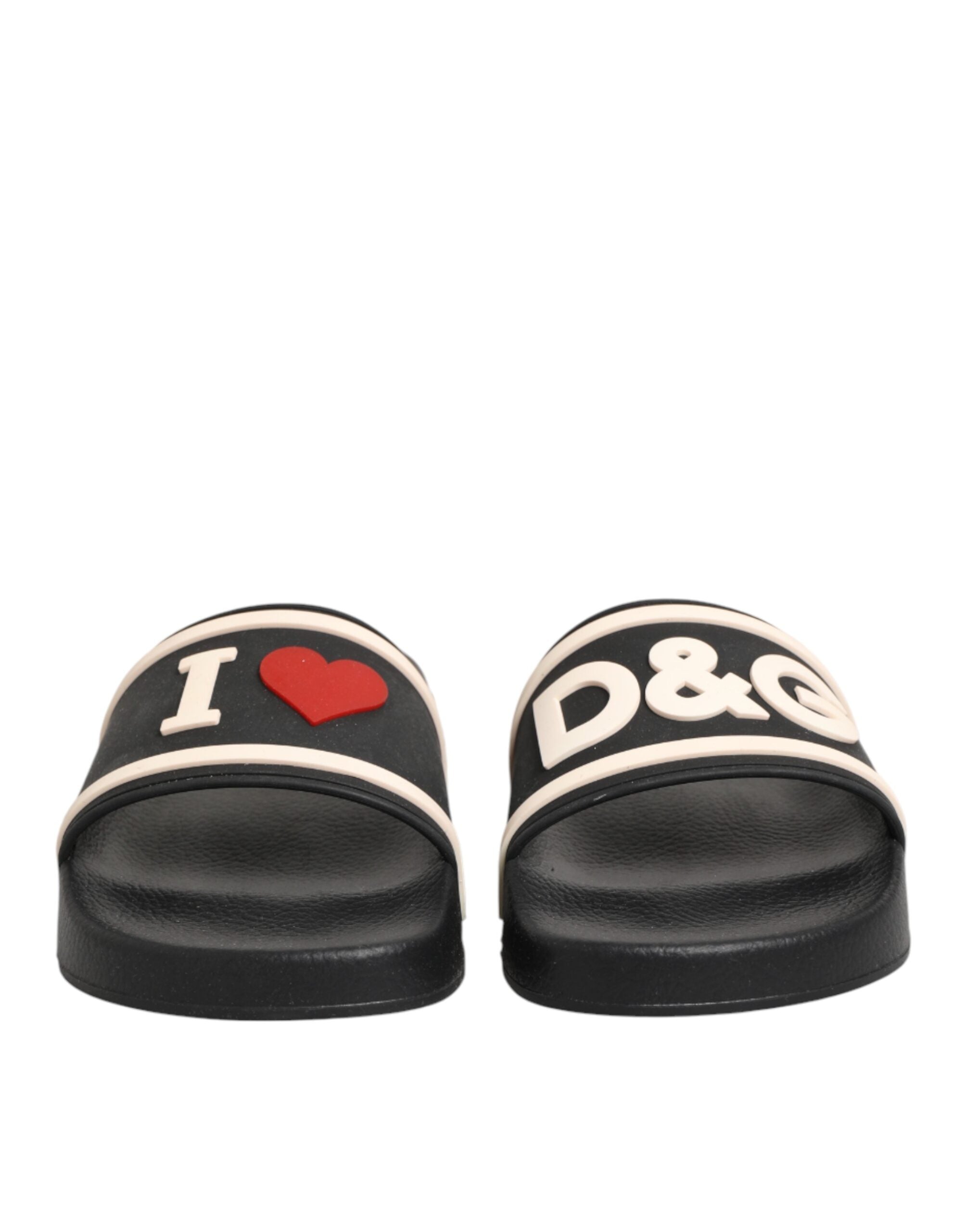 Dolce & Gabbana Schwarze Gummisandalen-3