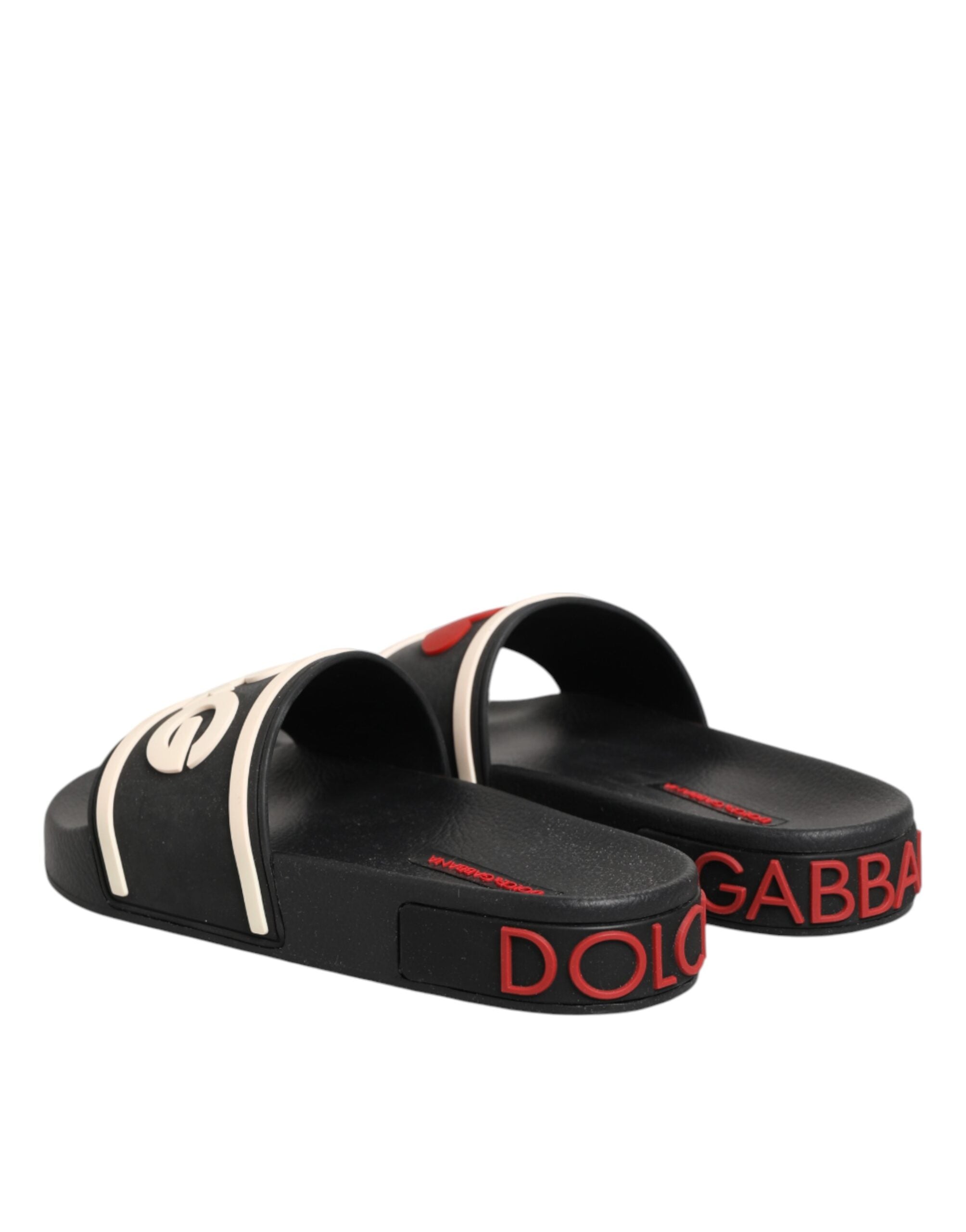 Dolce & Gabbana Schwarze Gummisandalen-6