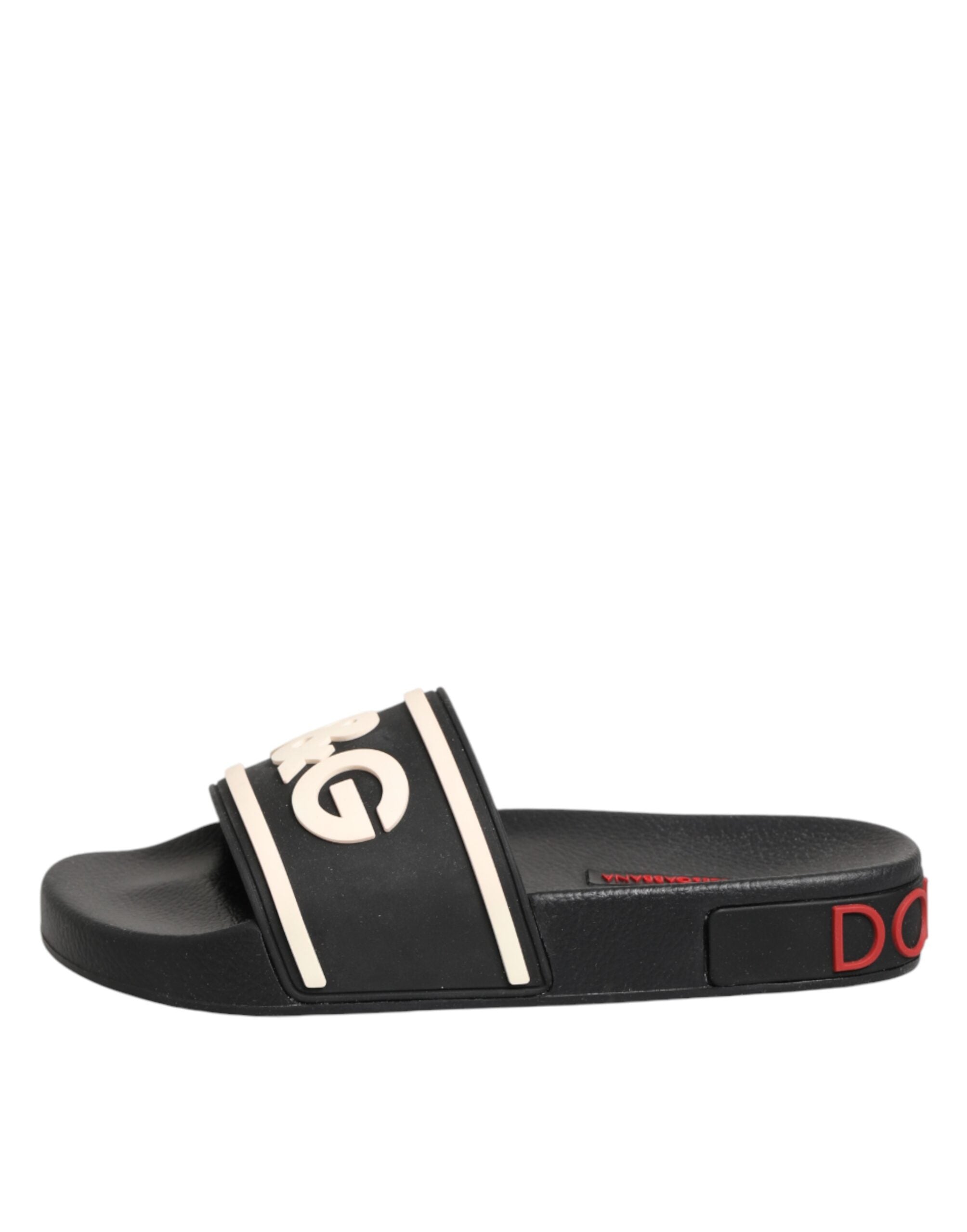 Dolce & Gabbana Schwarze Gummisandalen-7