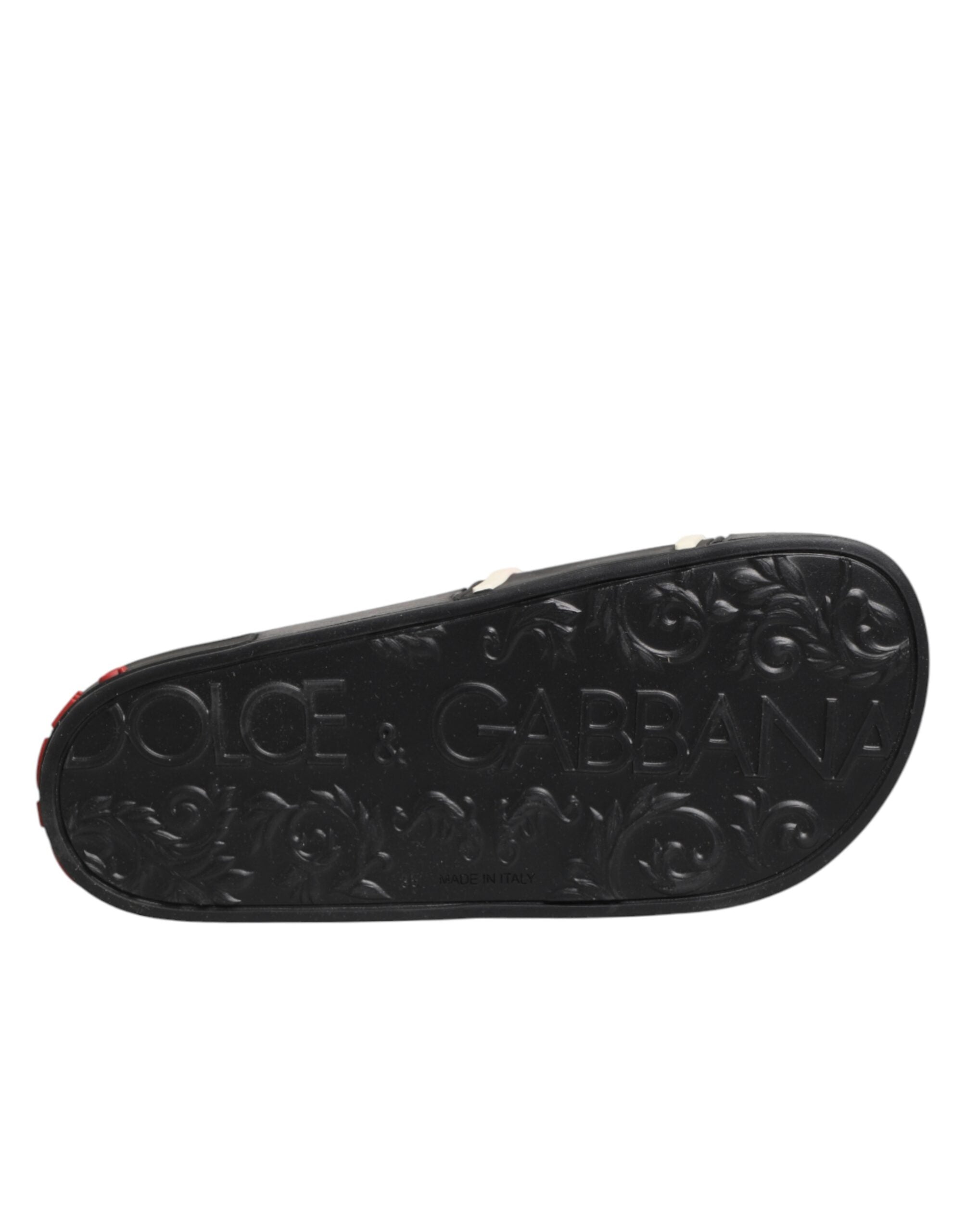Dolce & Gabbana Schwarze Gummisandalen-8