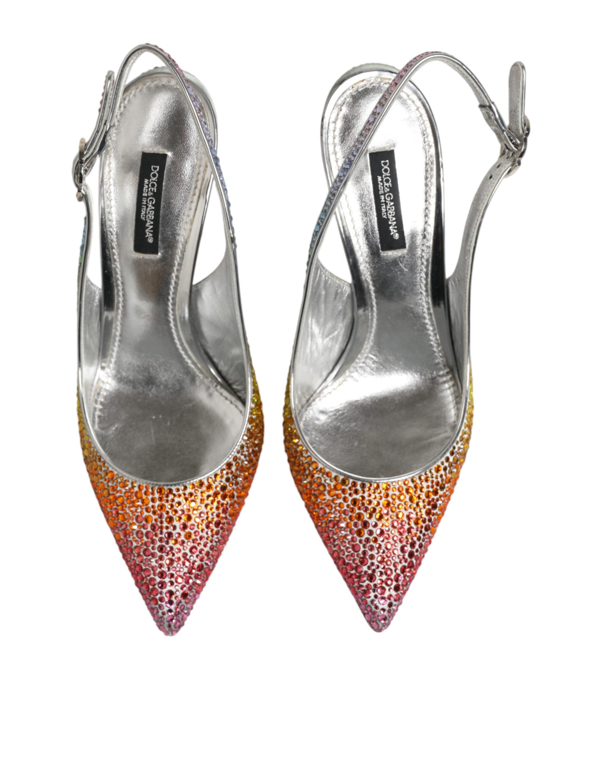 Zapatos de salón Dolce & Gabbana con lentejuelas y tira en el talón en multicolor-4