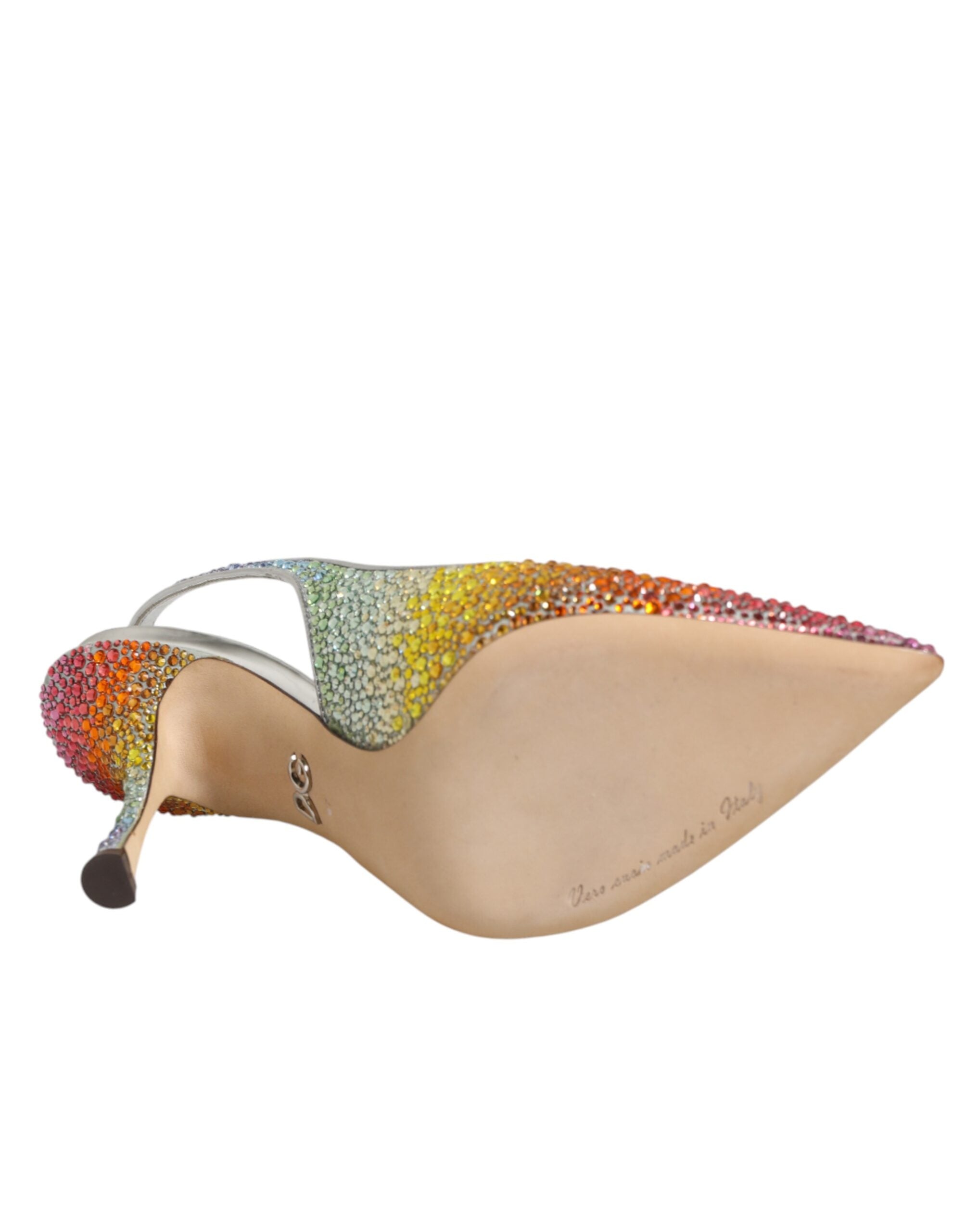 Zapatos de salón Dolce & Gabbana con lentejuelas y tira en el talón en multicolor-8