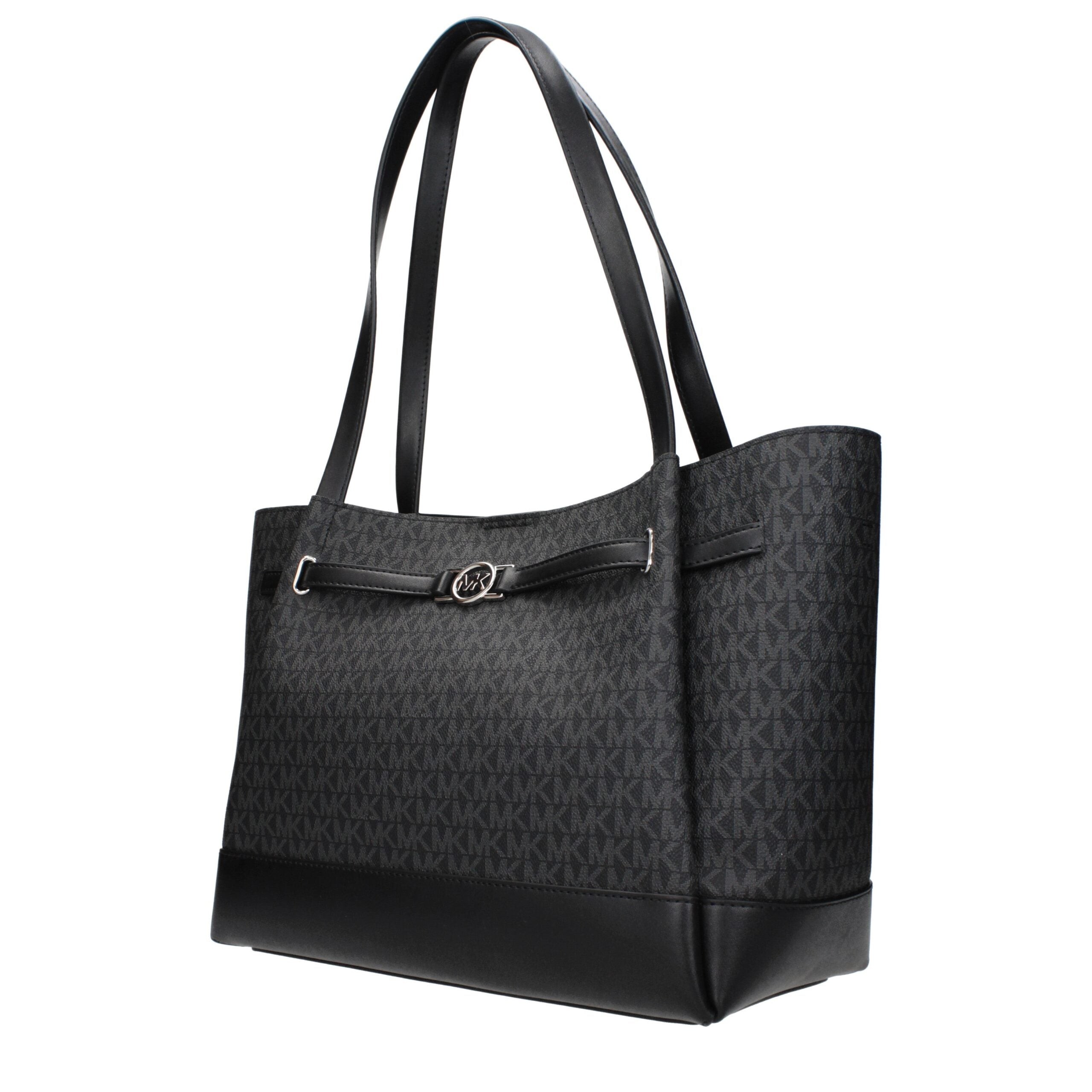Michael Kors Schwarze Stoffhandtasche-2