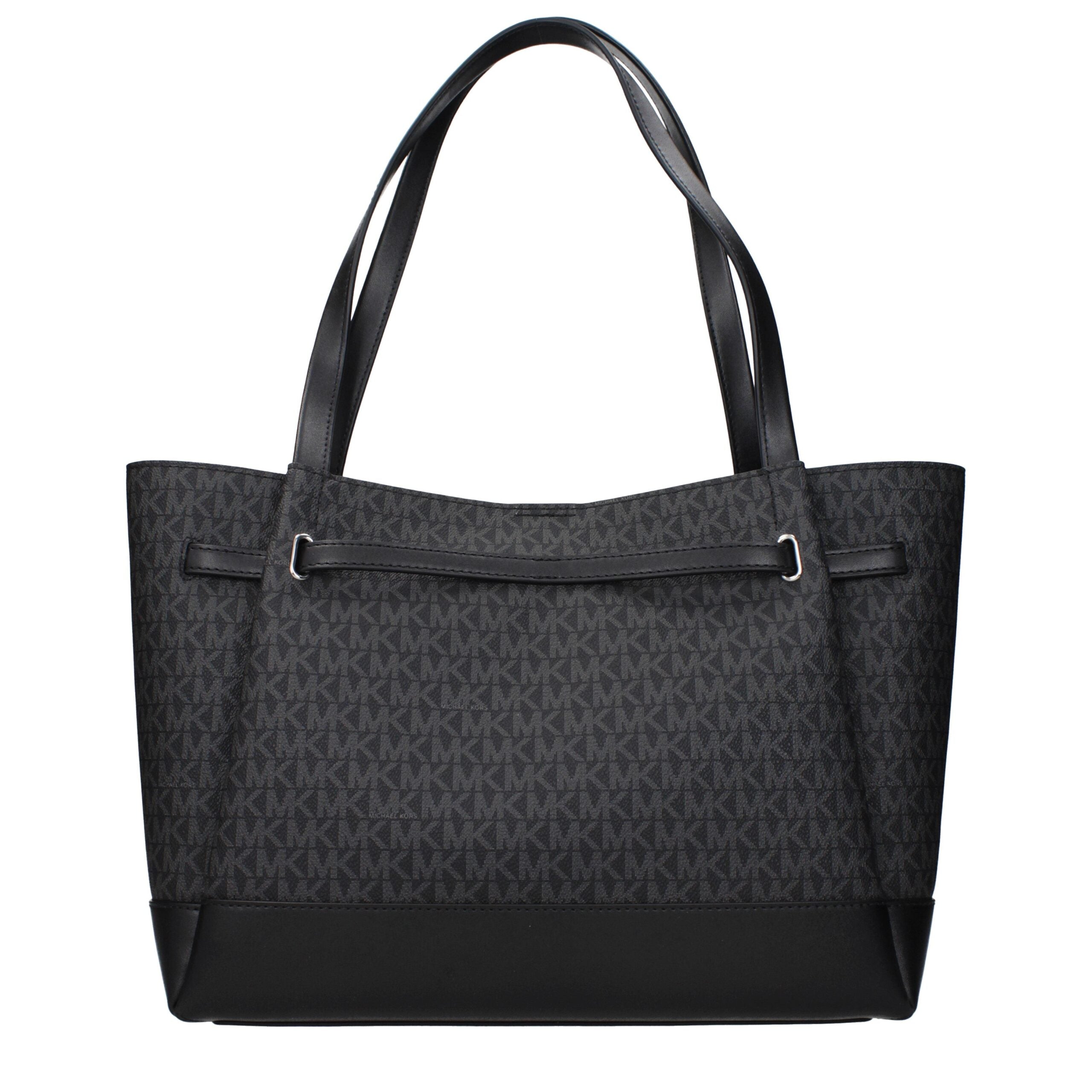 Michael Kors Schwarze Stoffhandtasche-3