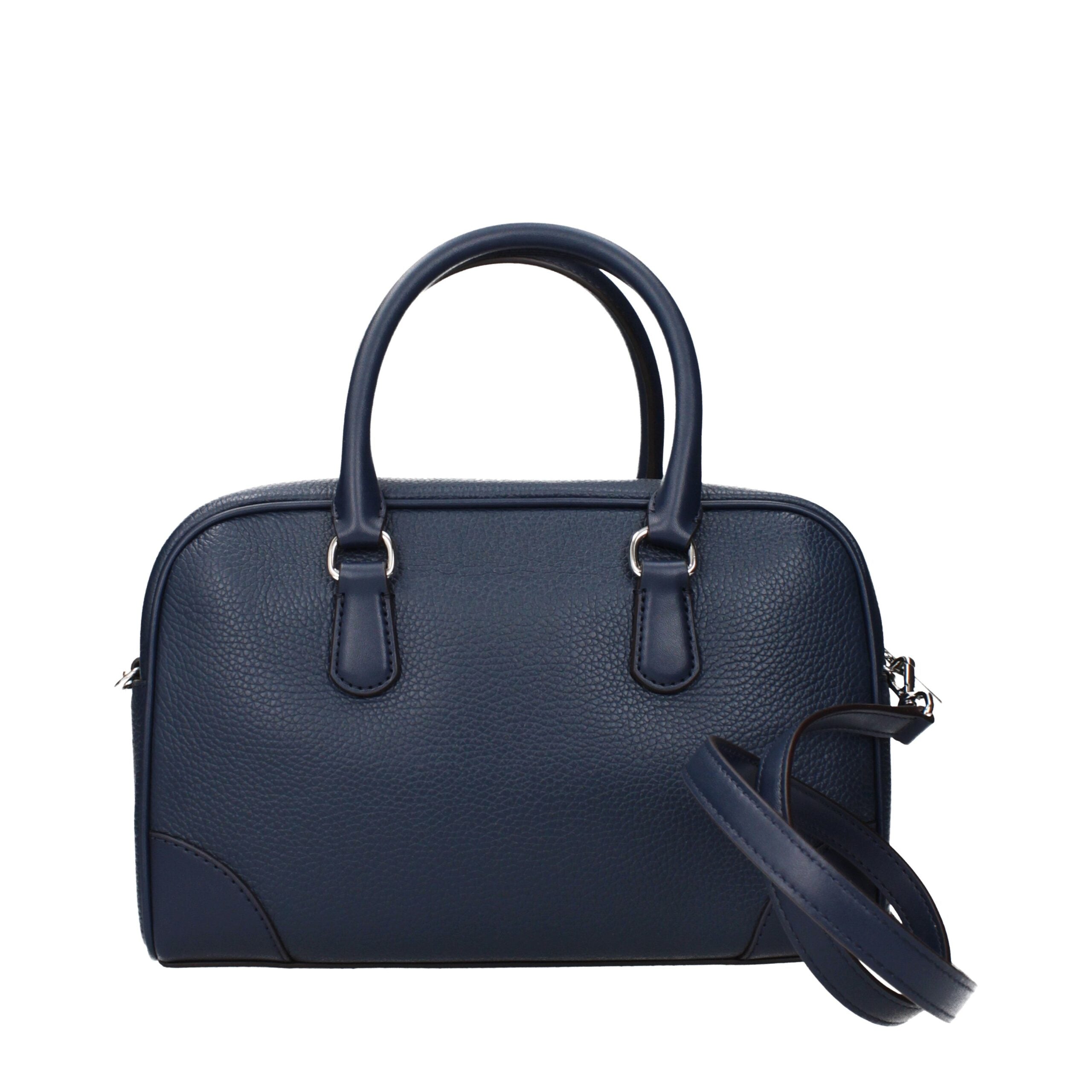 Michael Kors Blaue Lederhandtasche-3