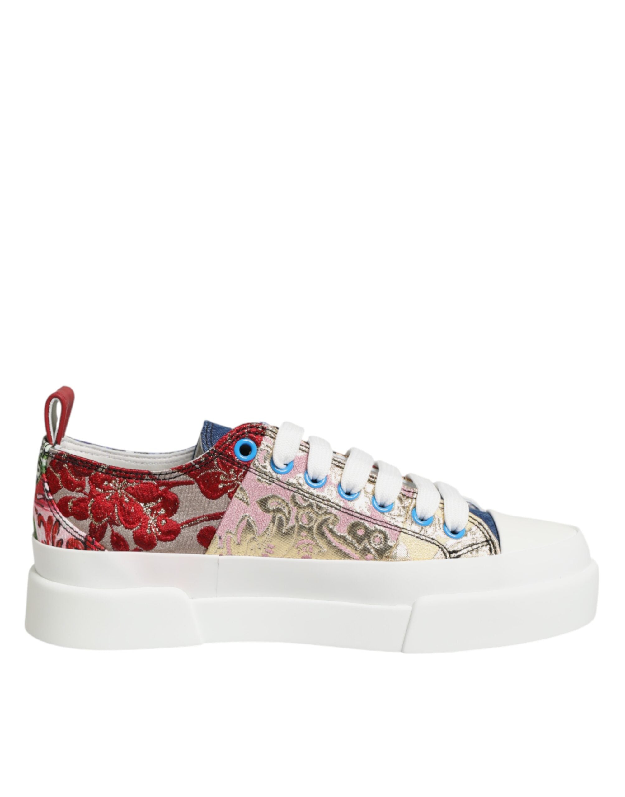 Dolce & Gabbana Bunte Patchwork-Sneakers mit niedrigem Schaft-1