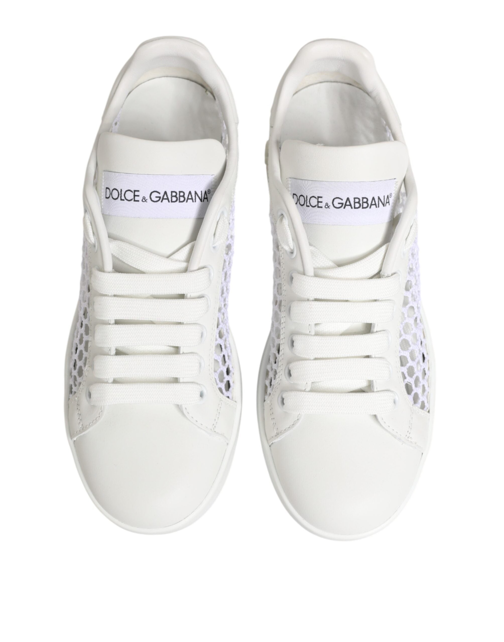 Zapatillas Dolce & Gabbana con inserciones de malla y caña baja-4