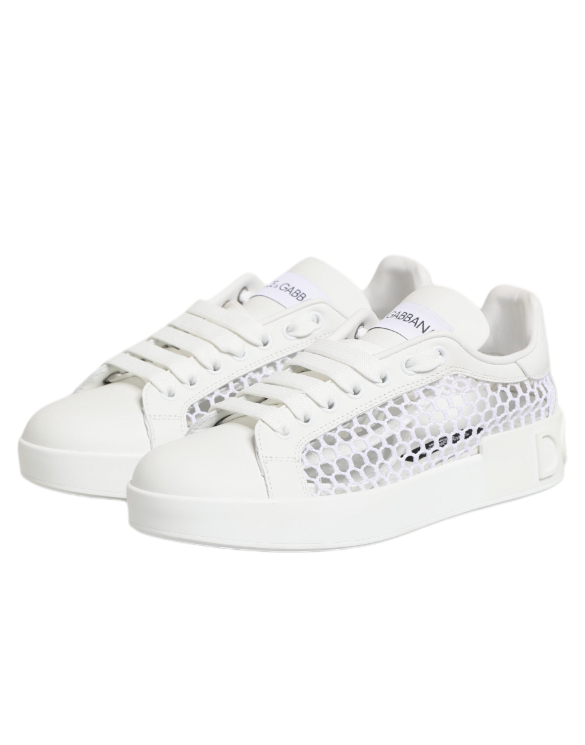 Zapatillas Dolce & Gabbana con inserciones de malla y caña baja-5