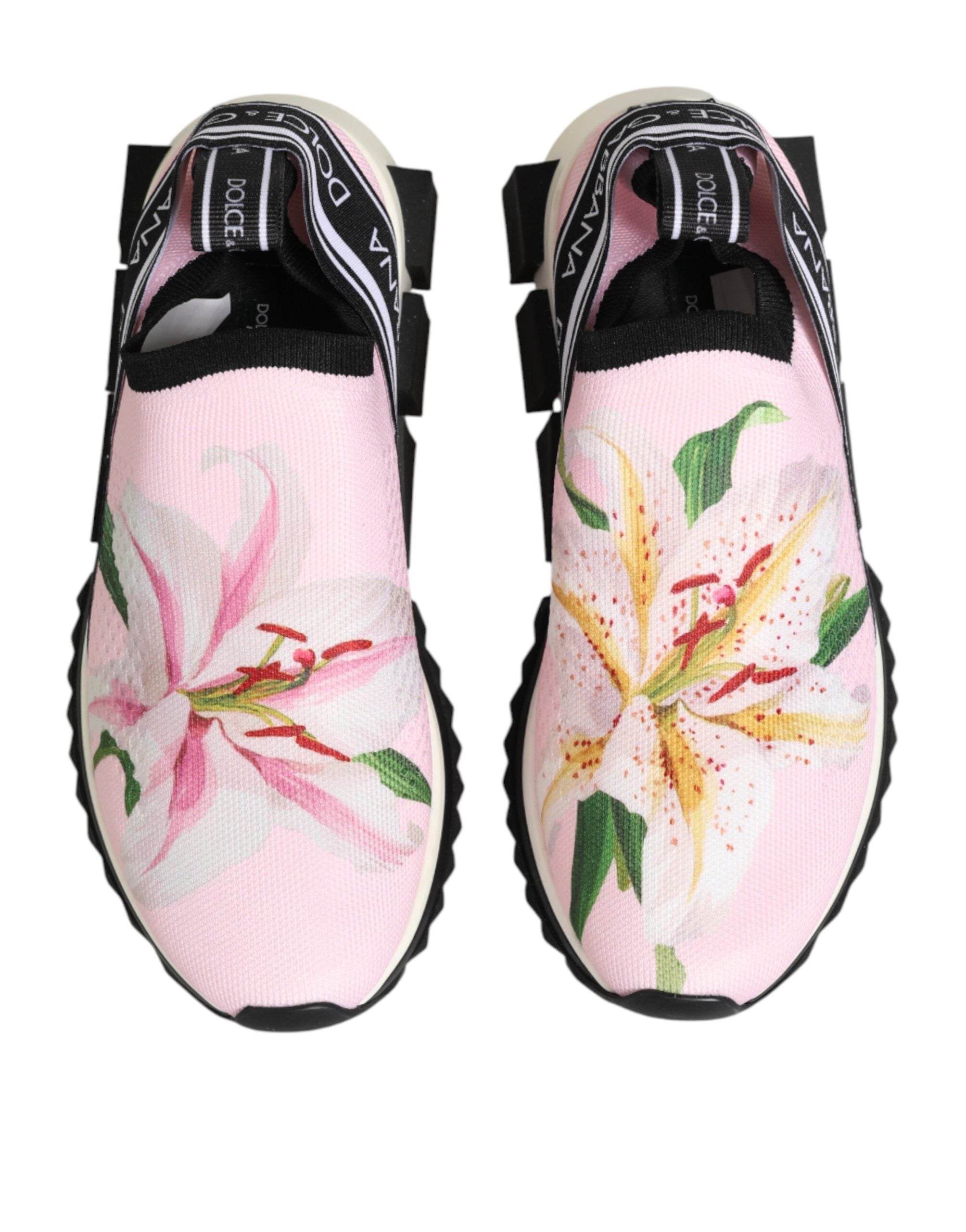 Dolce & Gabbana Rosa Sorrento sneakers with floral pattern-4