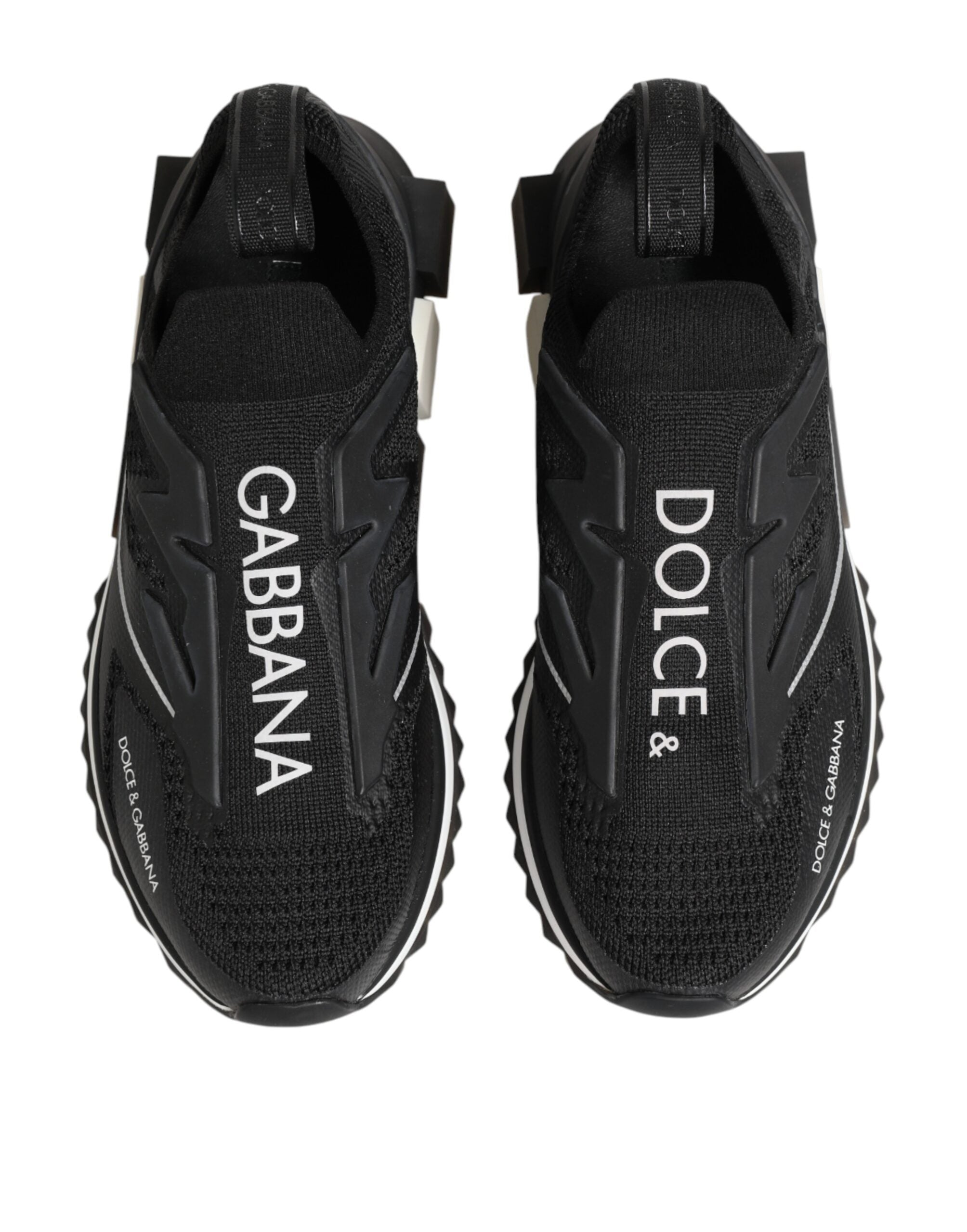 Zapatillas deportivas elásticas negras Sorrento de Dolce & Gabbana-4