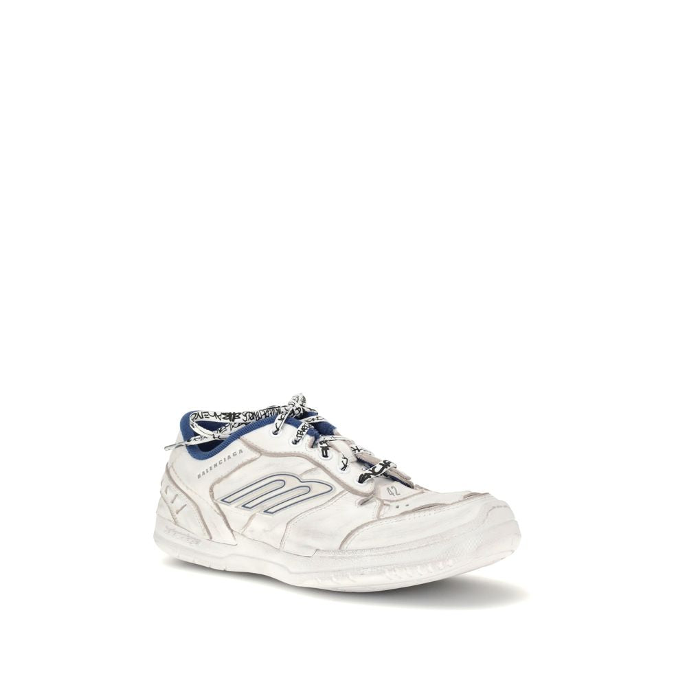 Balenciaga Graue Leder-Sneaker im Athletic-Look-2