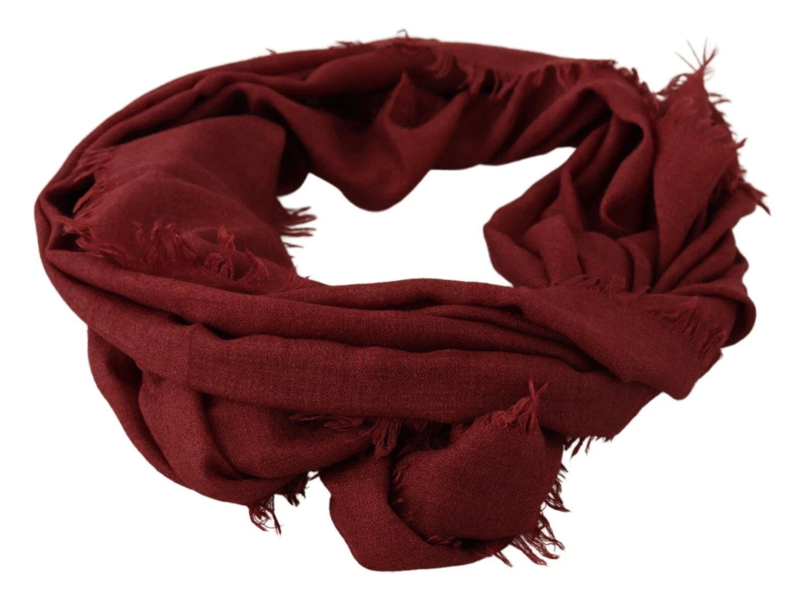 Dolce & Gabbana Roter DG-Kronen-Kaschmir-Seidenschal mit Fransen-5