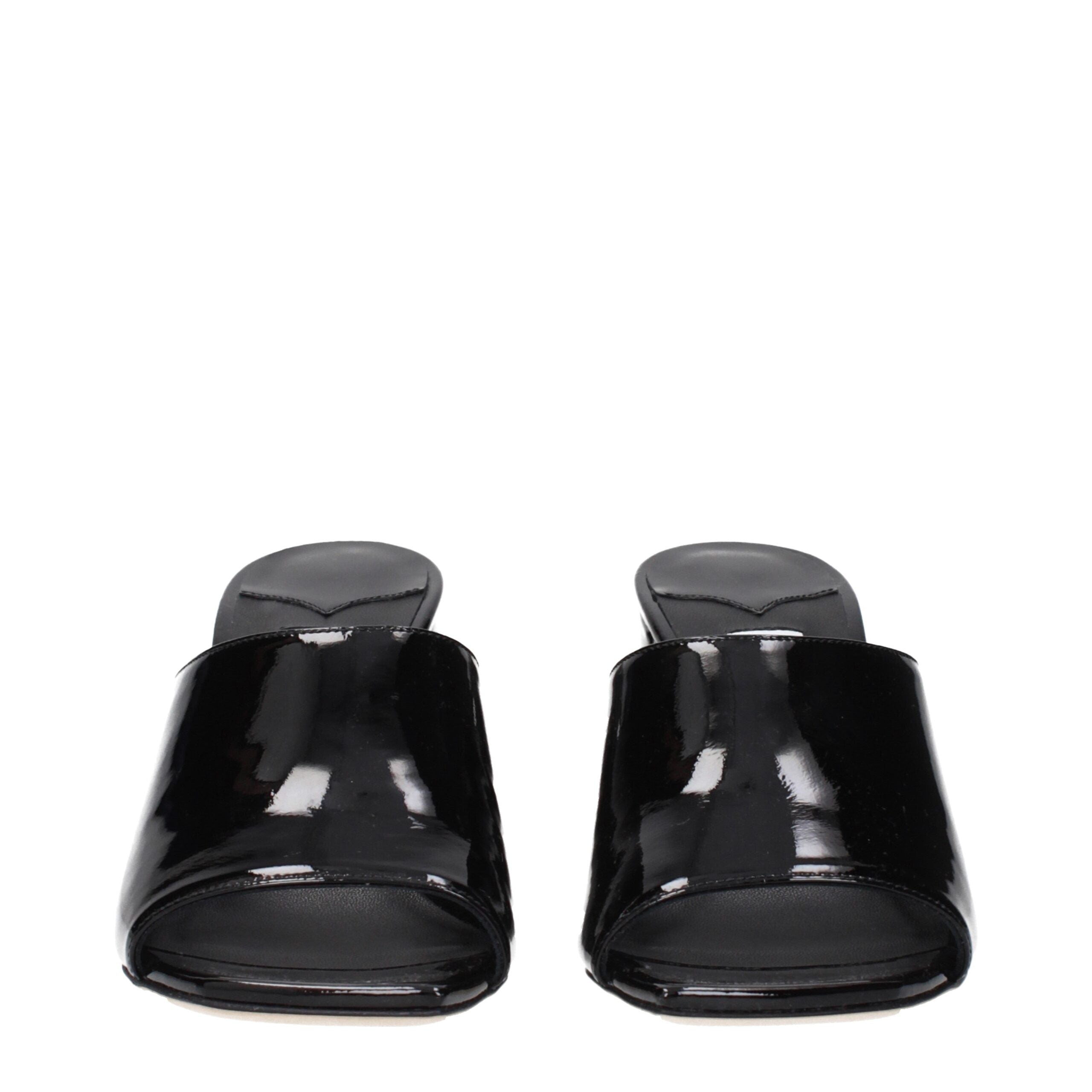 Jimmy Choo Schwarze Leder Plateau-Sandalen-2
