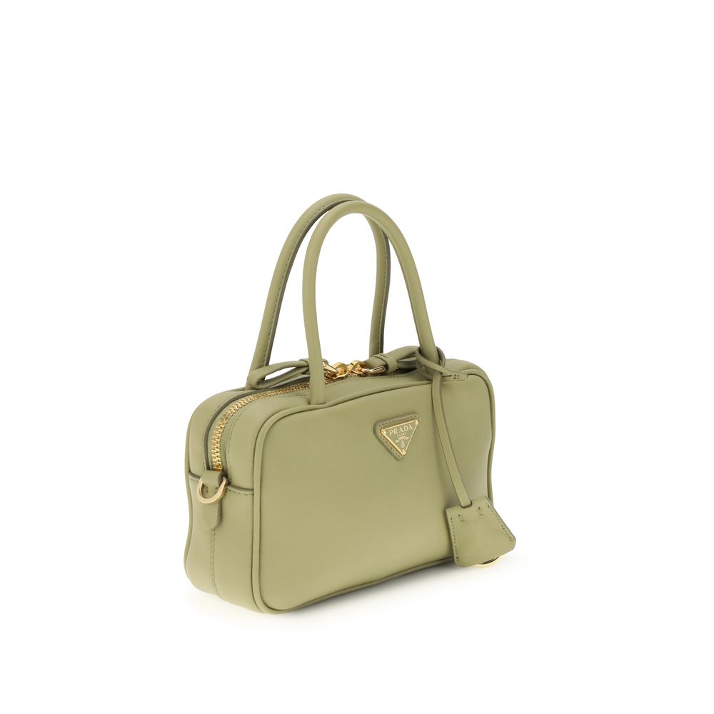 Prada Schultertasche aus Kalbsleder Bos Taurus in Bicolor-2