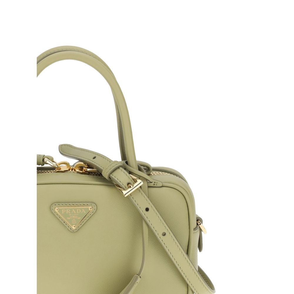 Prada Schultertasche aus Kalbsleder Bos Taurus in Bicolor-4
