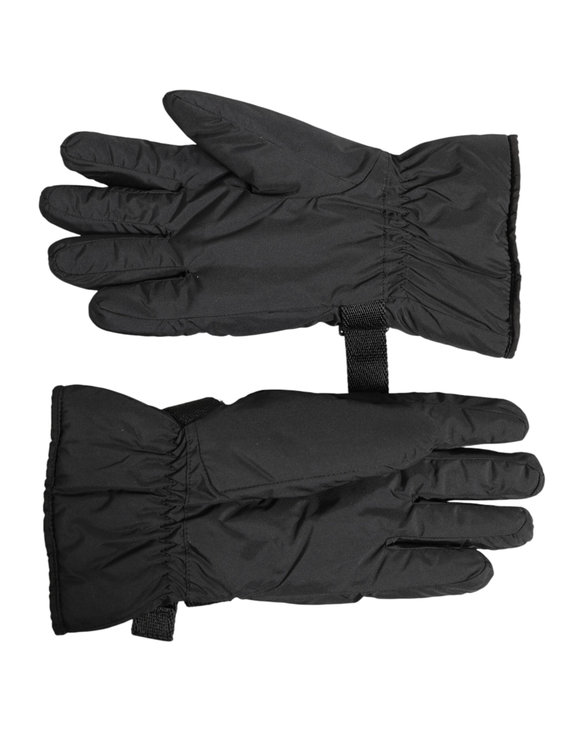 Dolce & Gabbana Schwarze Winddichte Skihandschuhe, Winter, Warm, Rutschfest-3