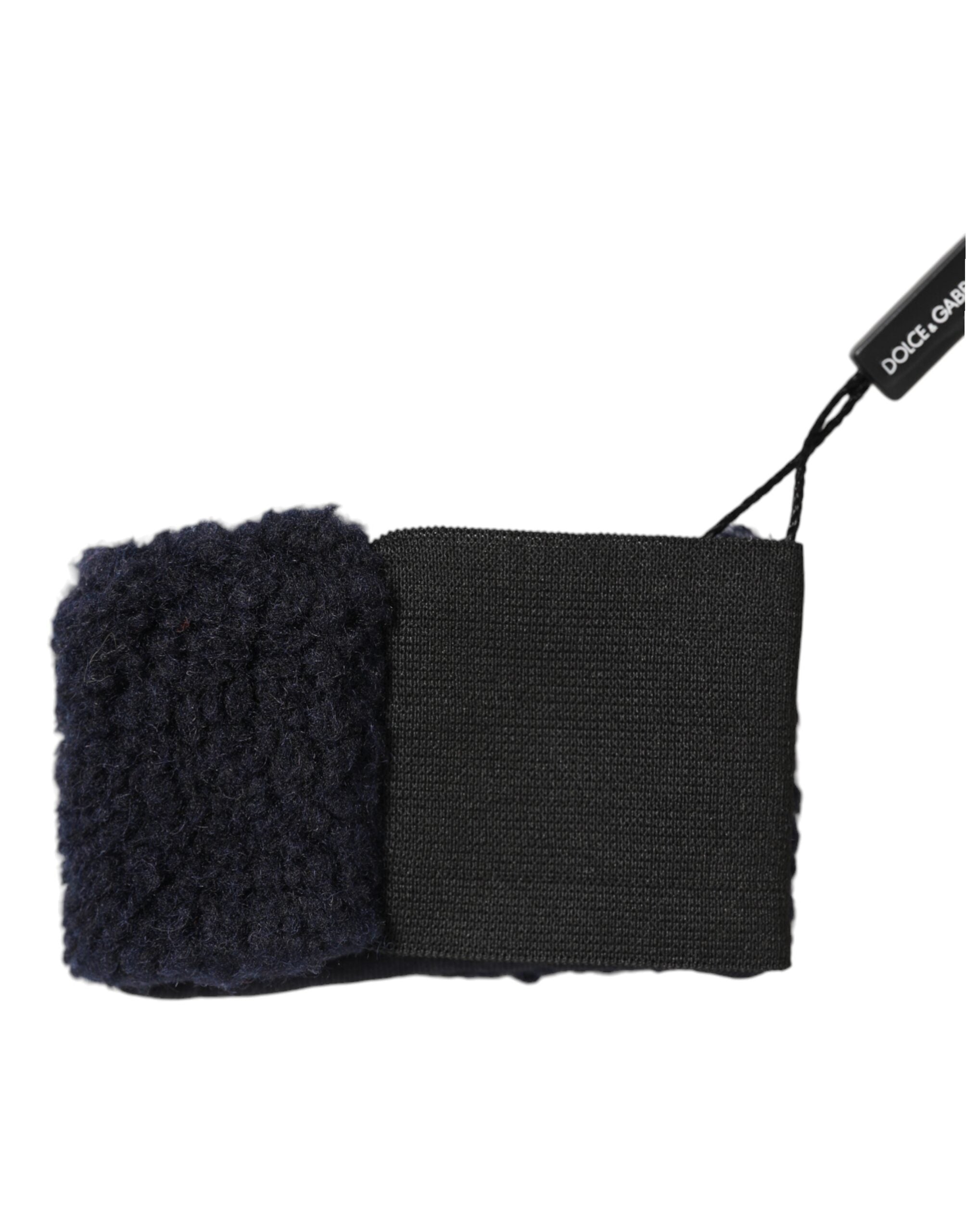 Dolce & Gabbana black knitted wool headbands for men-3