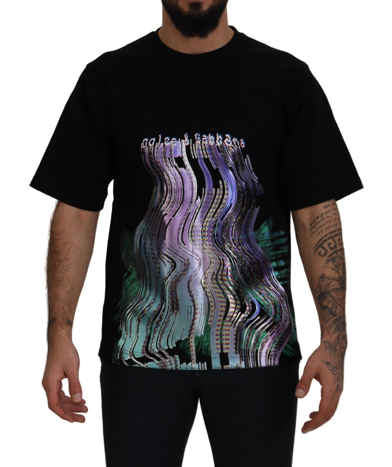 Dolce & Gabbana cotton T-shirt with round neck and print-1