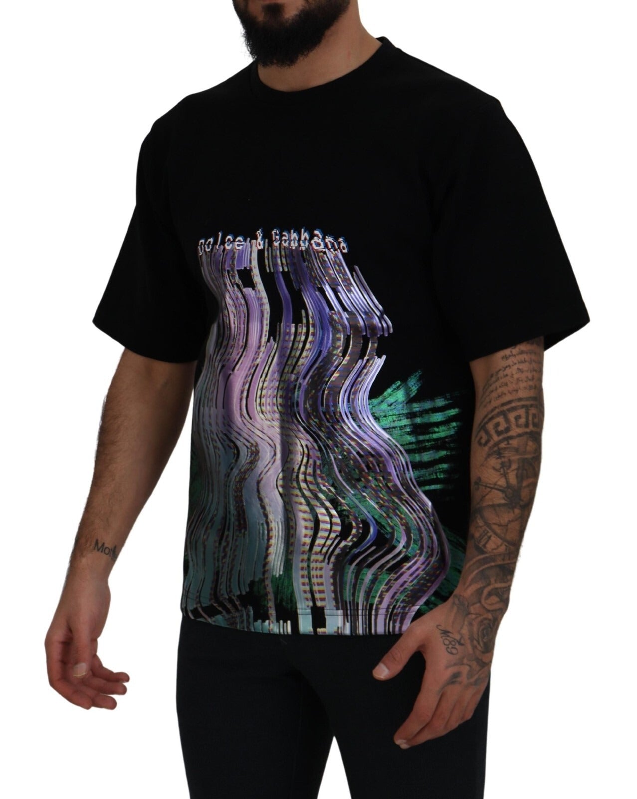 Dolce & Gabbana cotton T-shirt with round neck and print-4
