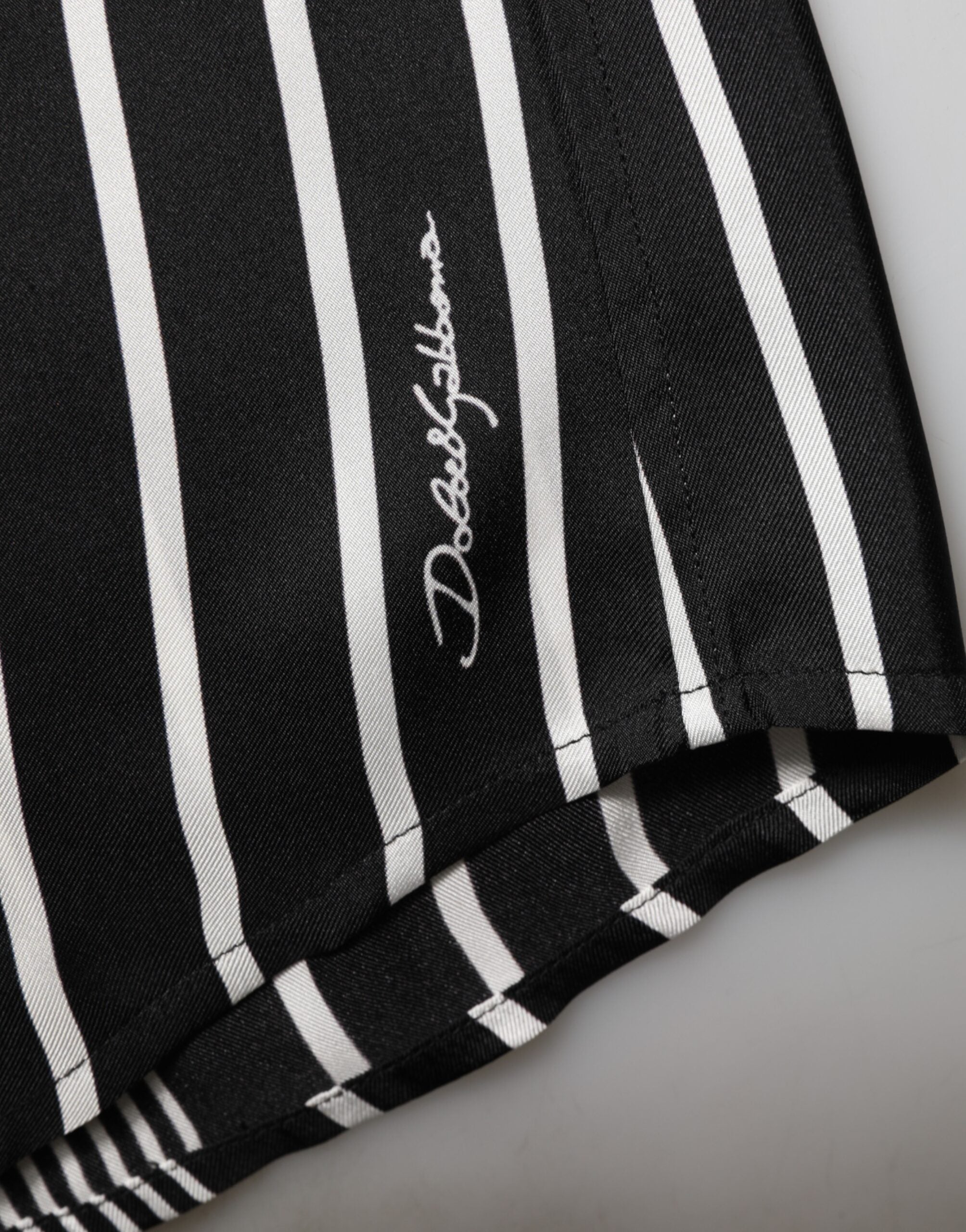 Dolce & Gabbana men's shirt MARTINI with black and white stripes-8