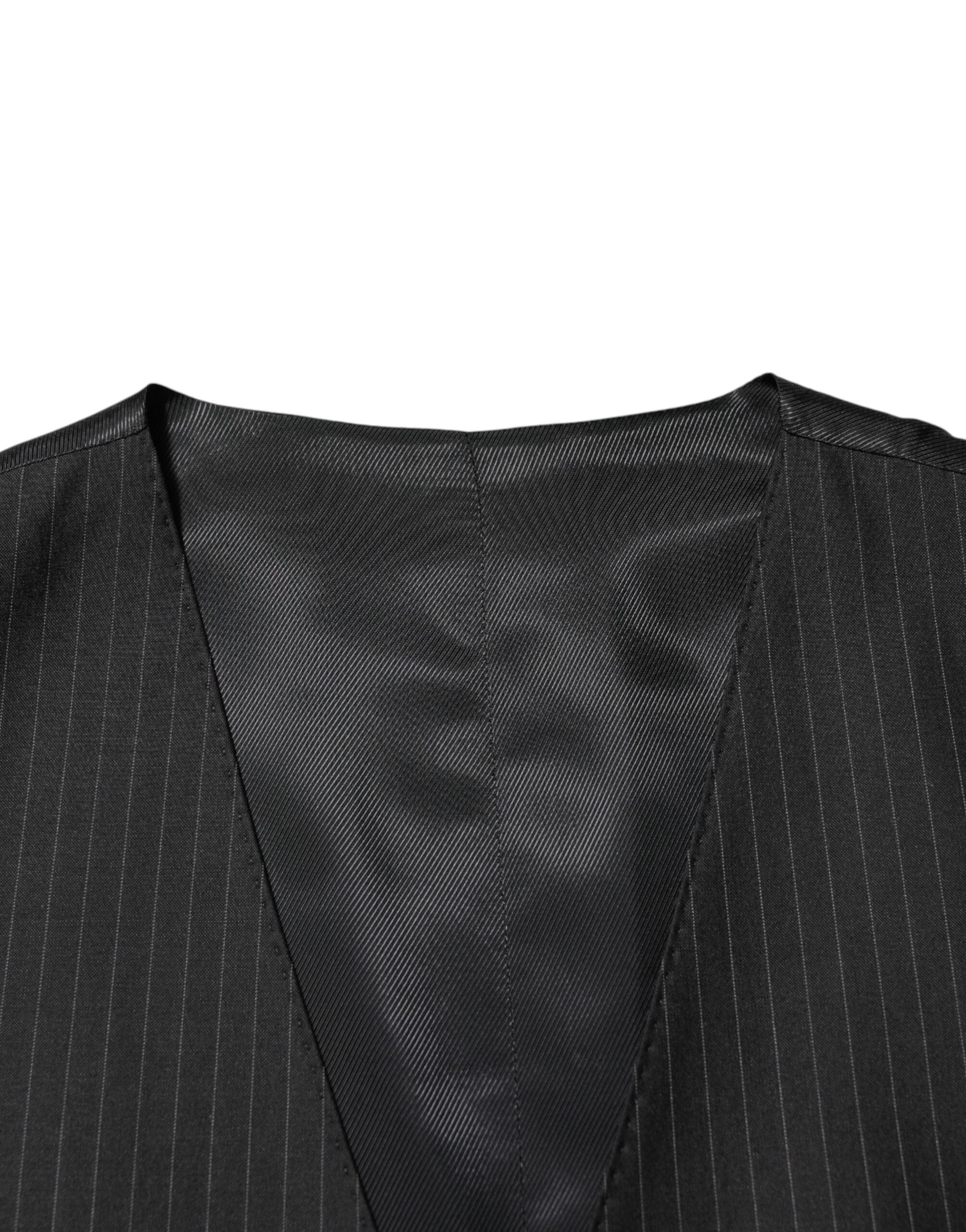 Dolce & Gabbana Black Wool Vest for Men, Formal-6