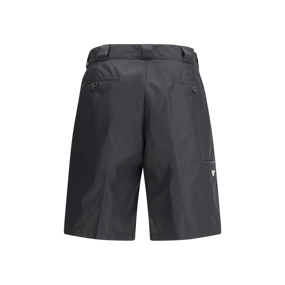 Prada Schwarze Bermuda-Shorts aus recyceltem Polyamid-2