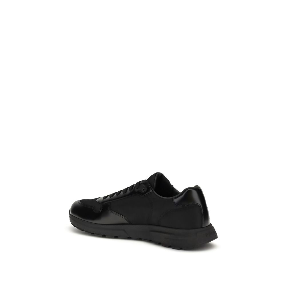 Prada black sneakers made from recycled polyamide-3
