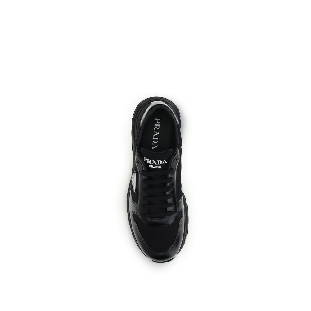 Prada black sneakers made from recycled polyamide-4