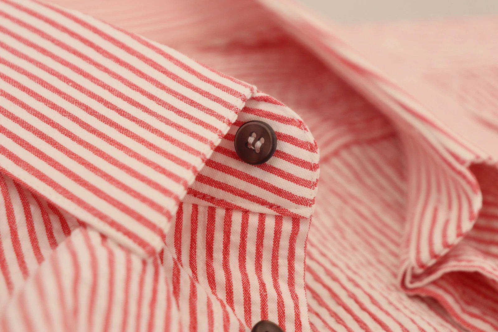 Dolce & Gabbana Rot-weiß gestreiftes Kurzarm-Baumwollhemd-8
