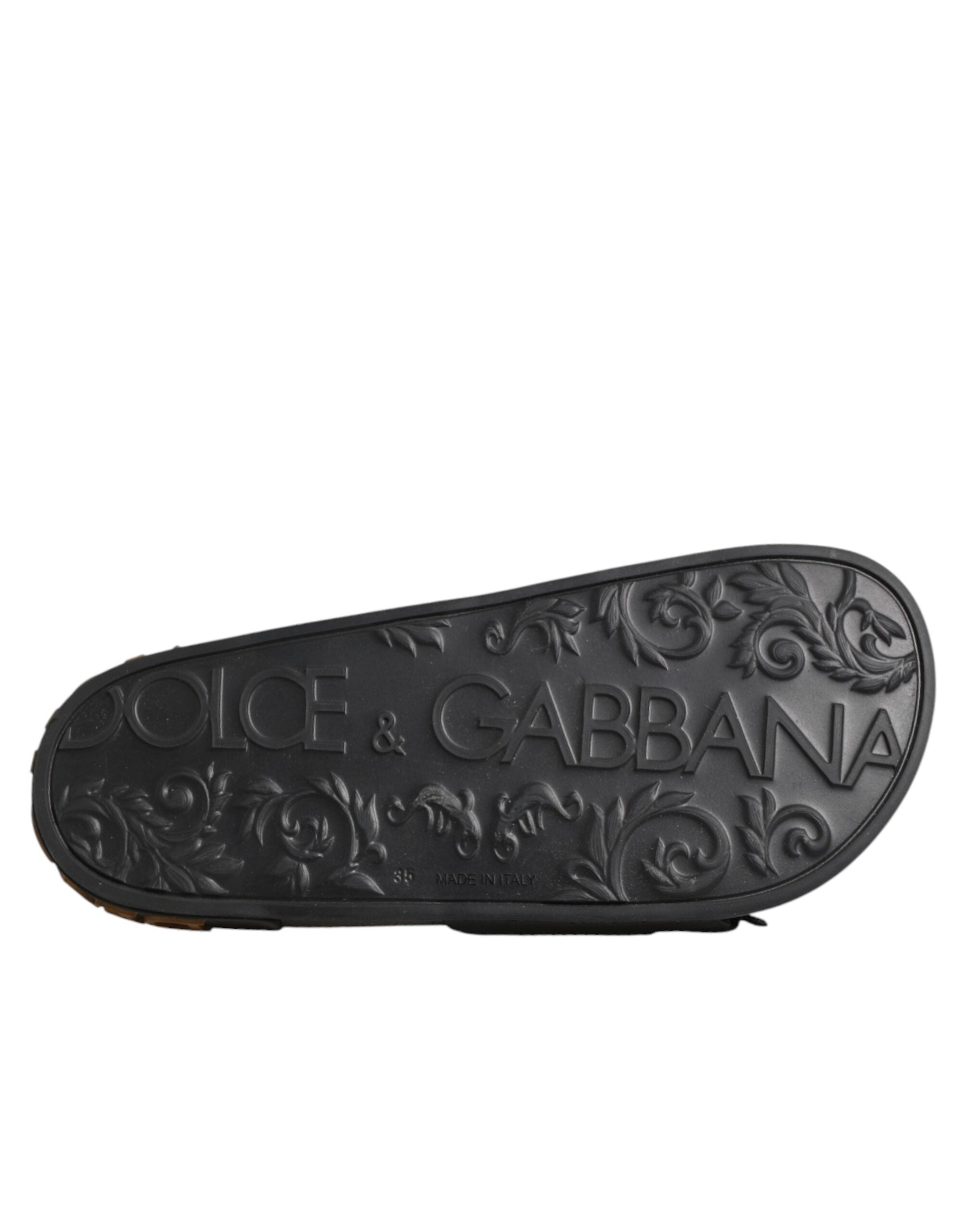 Dolce & Gabbana Black Devotion Matelassé Leather Mules-8