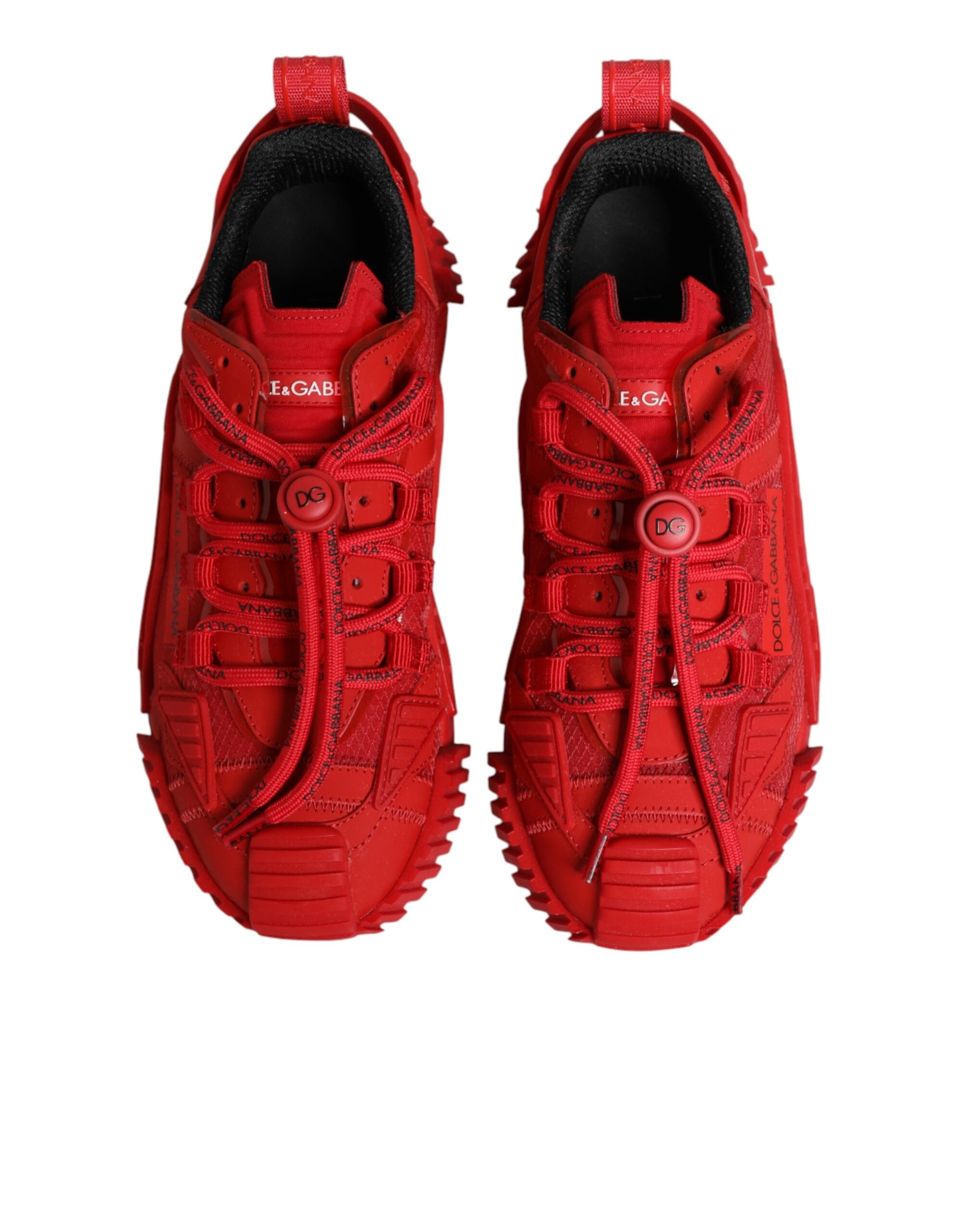 Zapatillas deportivas NS1 con cordones y logotipo rojo de Dolce & Gabbana-4