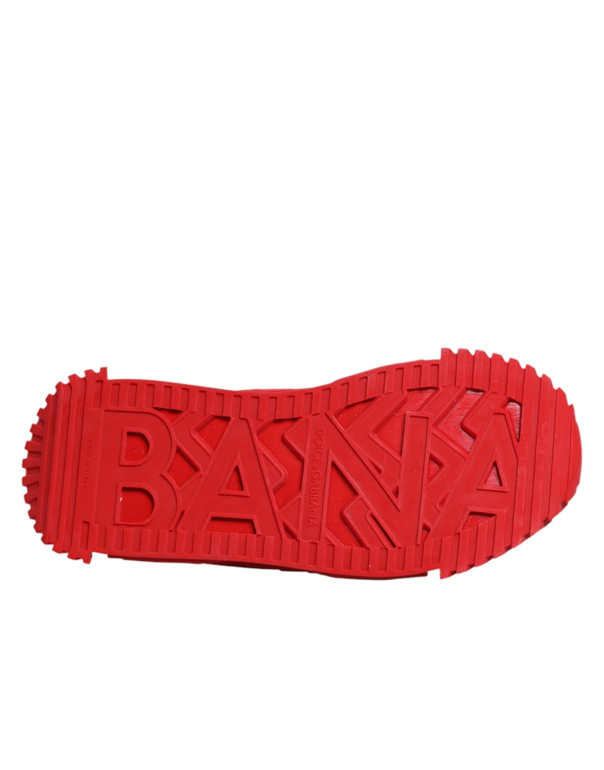 Zapatillas deportivas NS1 con cordones y logotipo rojo de Dolce & Gabbana-8