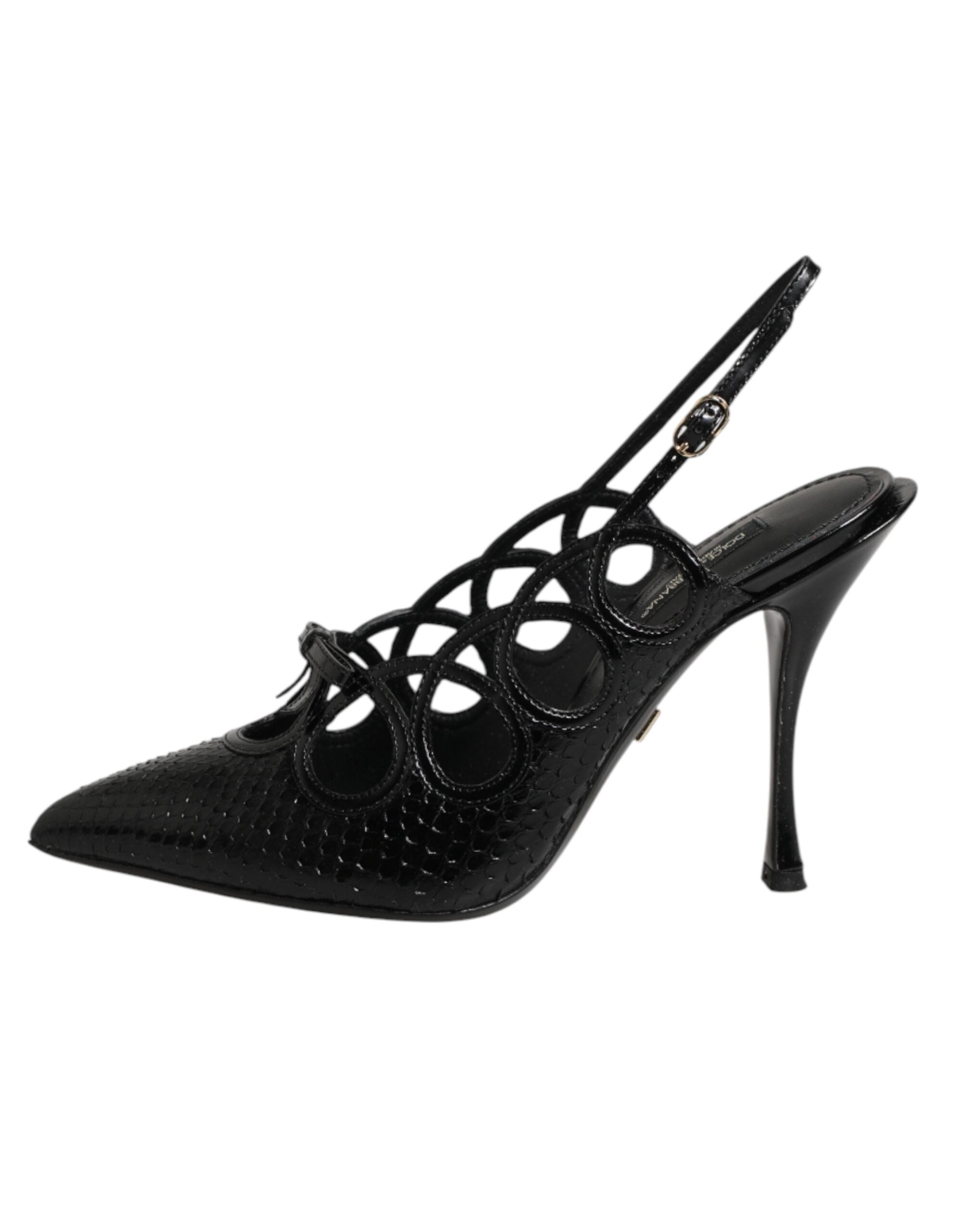 Dolce & Gabbana leather slingback pumps with high heels-8