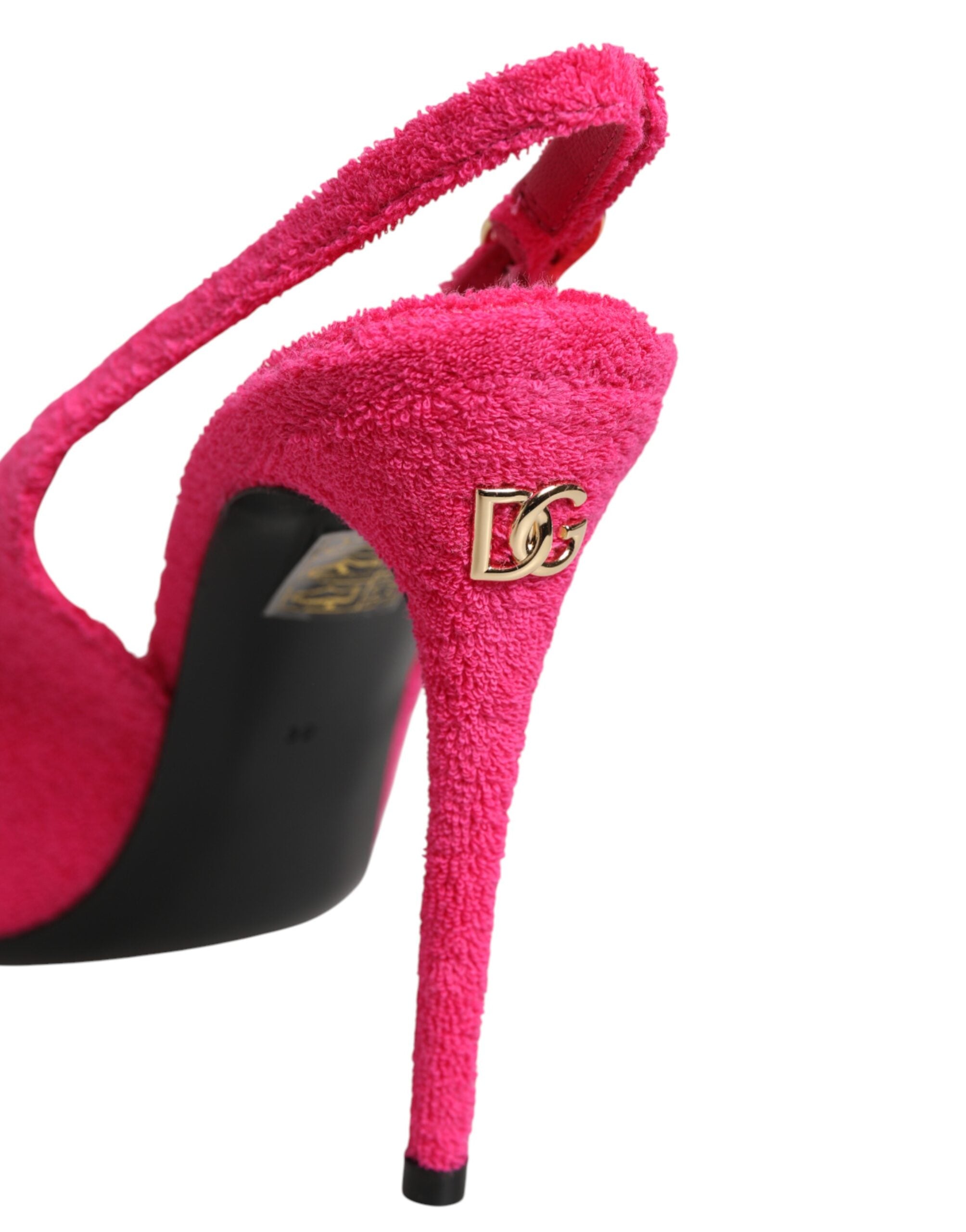 Dolce & Gabbana Pinkfarbene Wildleder-High-Heels mit Slingback-7