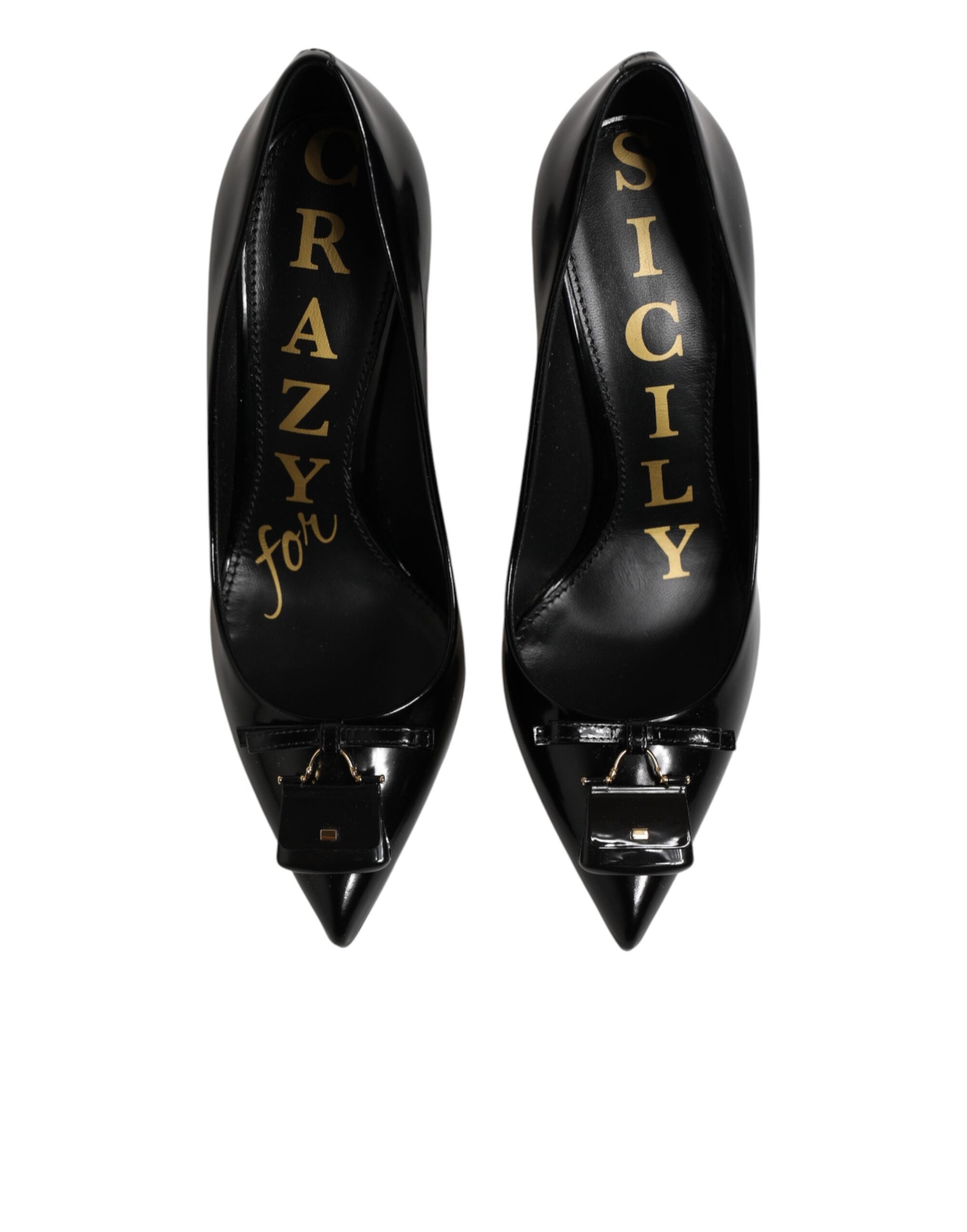 Dolce & Gabbana black pumps with pocket embellishment-4