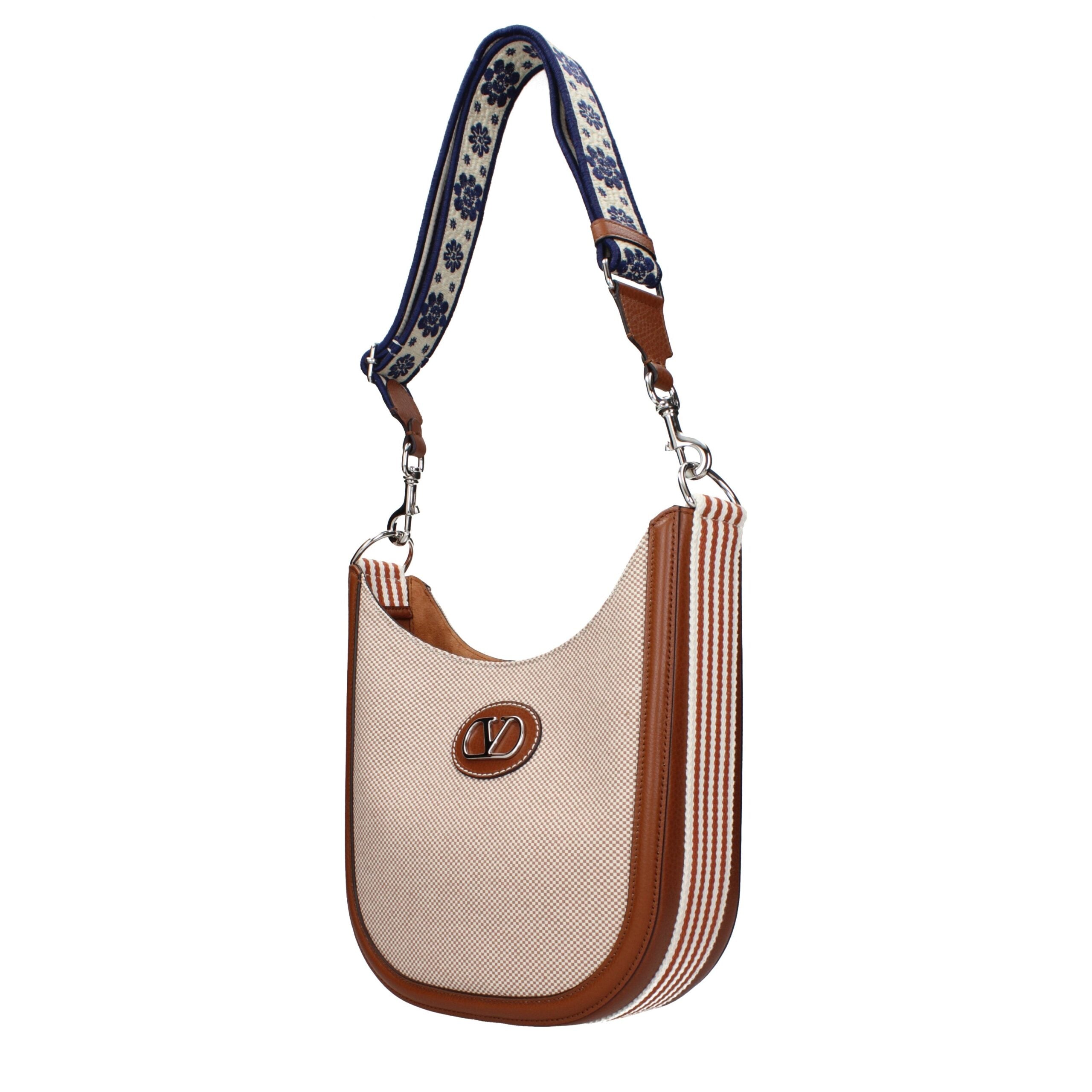 Valentino Garavani Beige Stoff-Umhängetasche-2